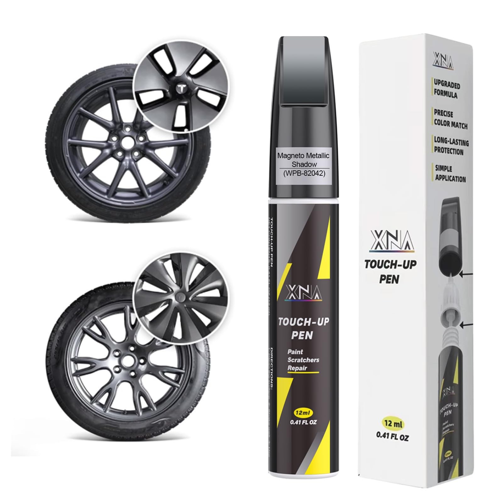 Touch Up Paint Kit For Tesla WPB-82042 Magneto Metallic Shadow Professional