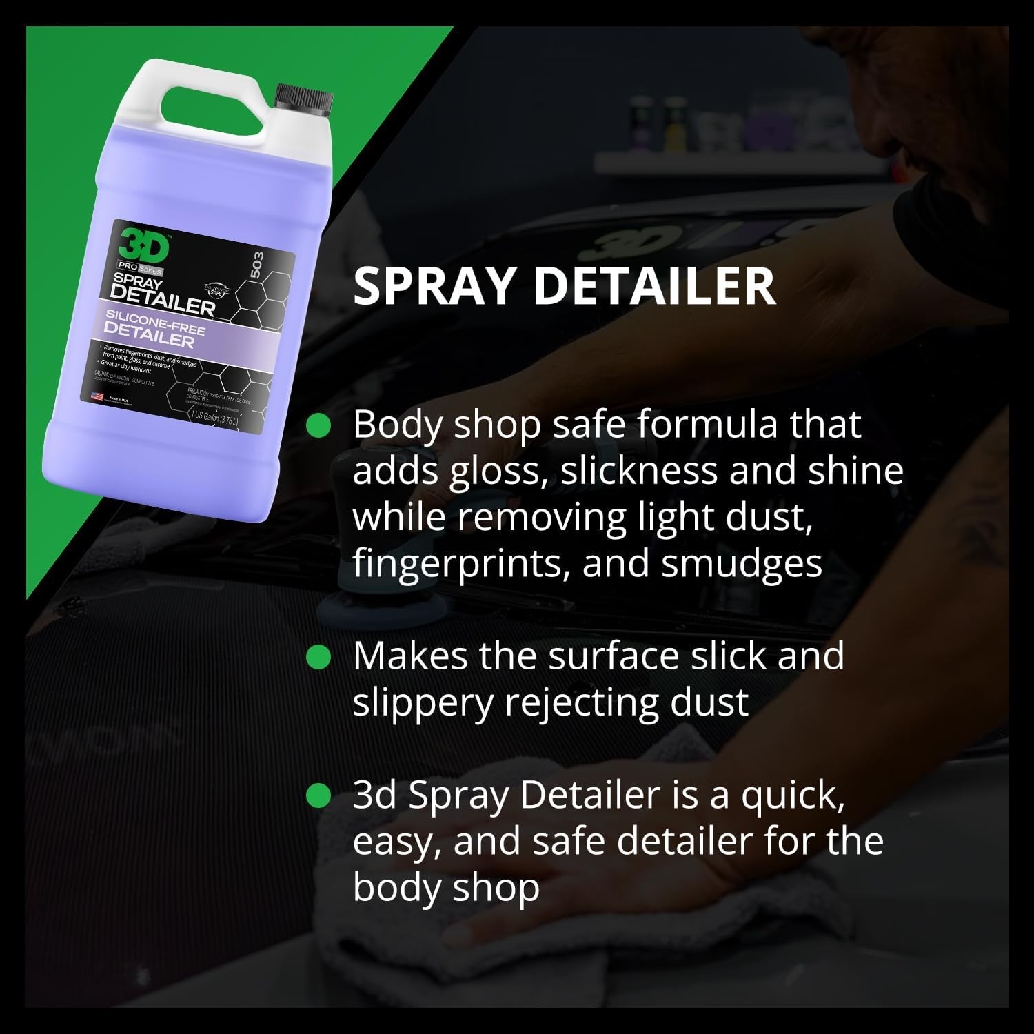 Professional Spray Detailer, 1 Gallon – Removes Dust & Polish Splatter Safely