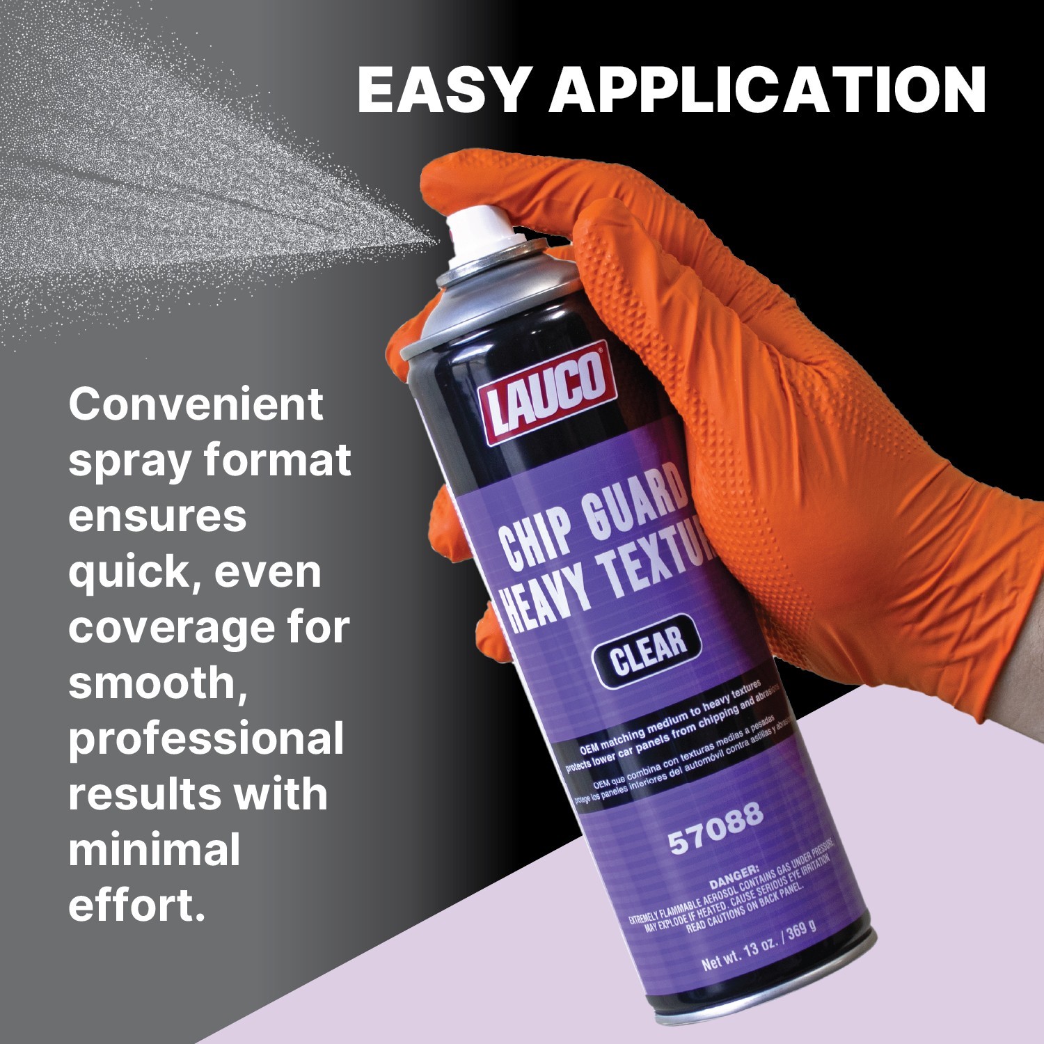 Heavy Texture Chip Guard Clear Aerosol Spray Can 13oz
