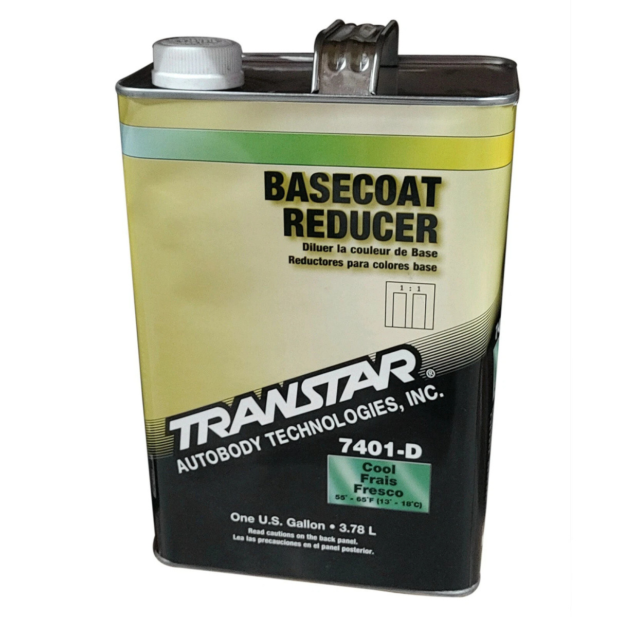 Transtar Autobody Products 7401D – 7401-D Basecoat Reducer – 1 Gallon Can – Cool