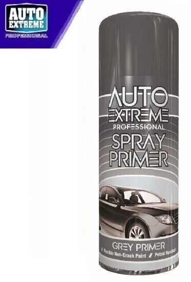 Grey Primer Spray Paint Aerosol Auto Car Bike Restore Metal Wood Plastic 400ml