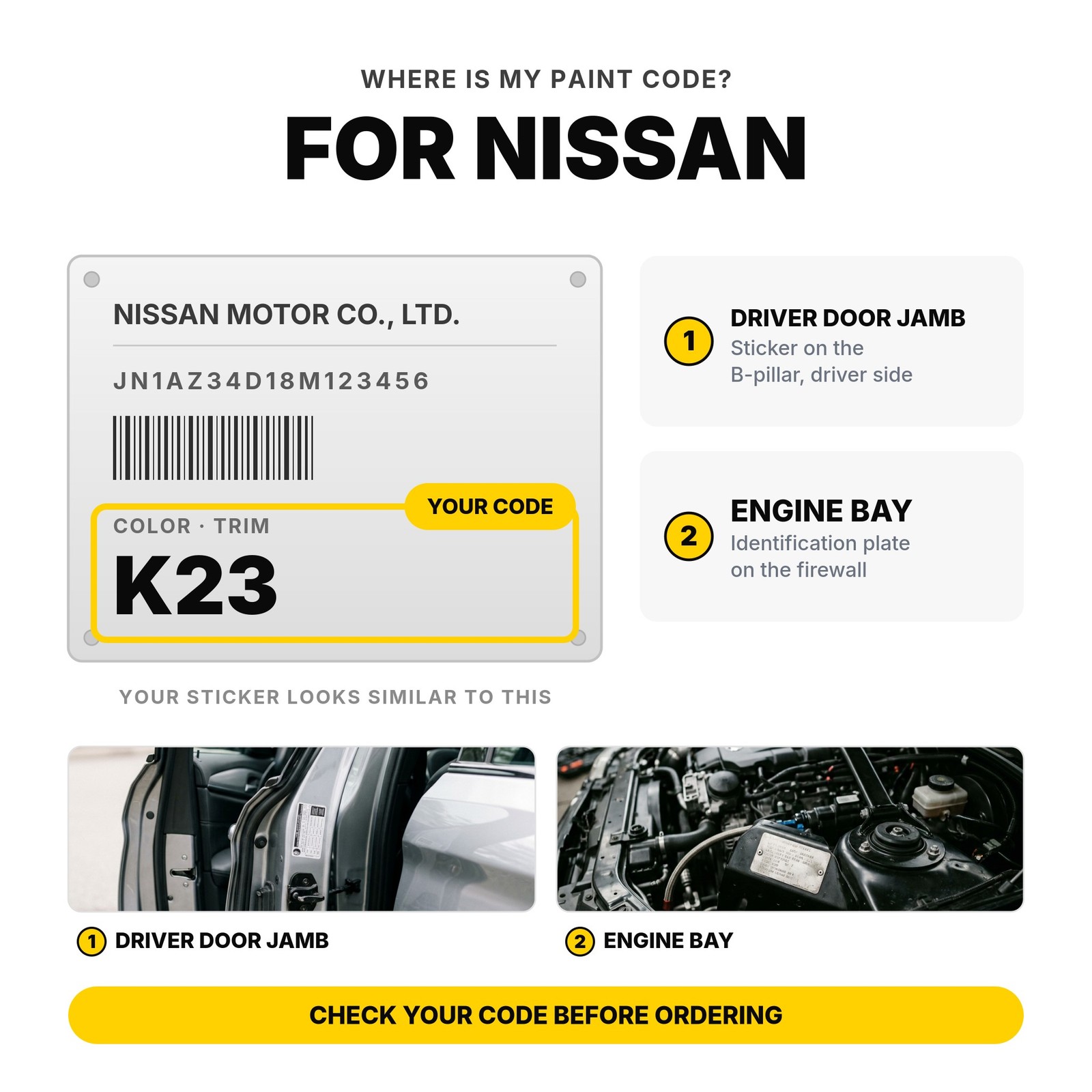 Touch Up Paint For Nissan QV3 White Silver Kit Ute Body Touch Up Paint
