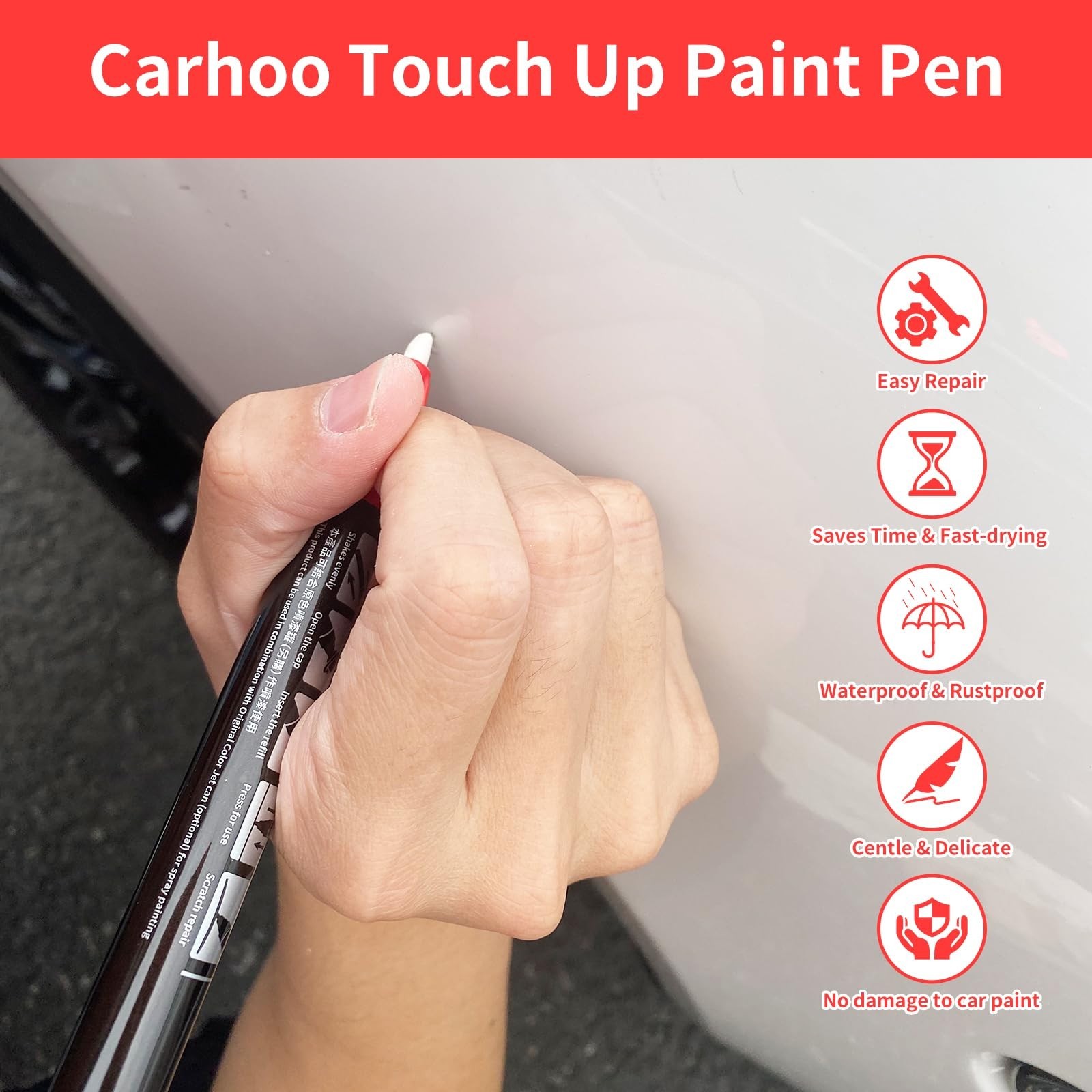 Diamond White Tricoat Touch Up Paint Pen for Mercedes-Benz – 0.56 Fl Oz (16ml)
