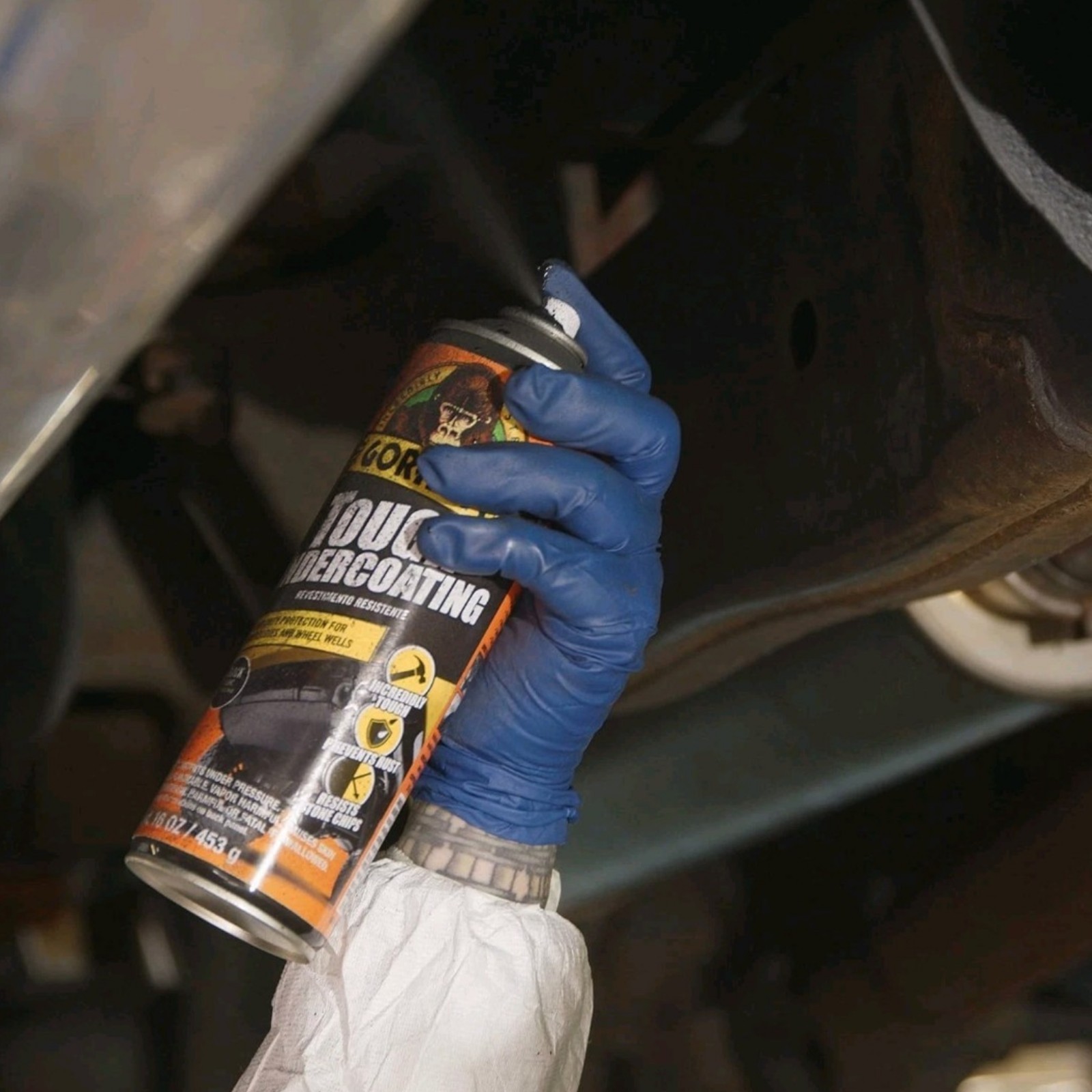 Gorilla Tough Undercoating Black 16oz Spray Rust Road Debris Protection 2 Pack