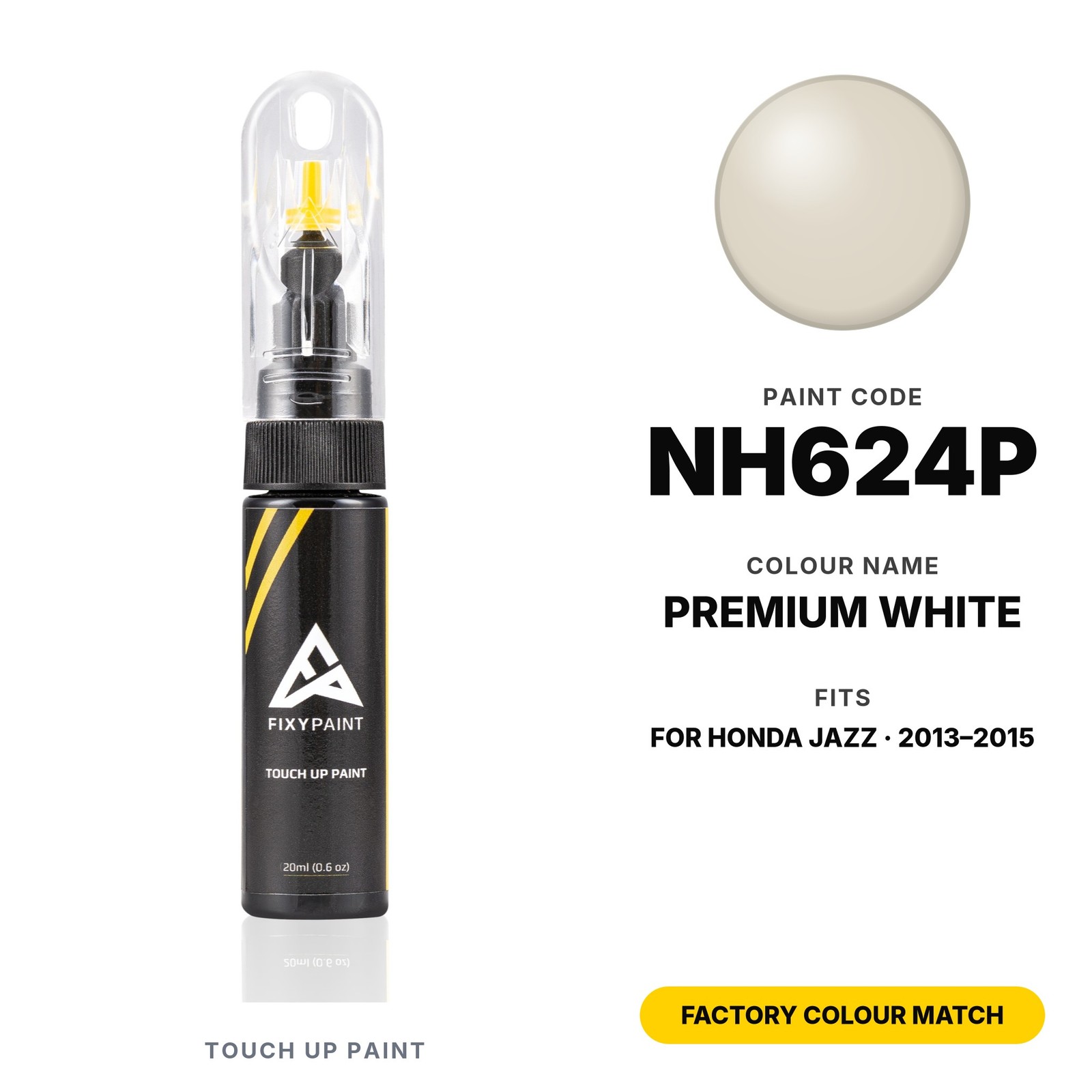 Touch Up Paint For Honda NH624P Premium White DIY Auto Scratch Repair