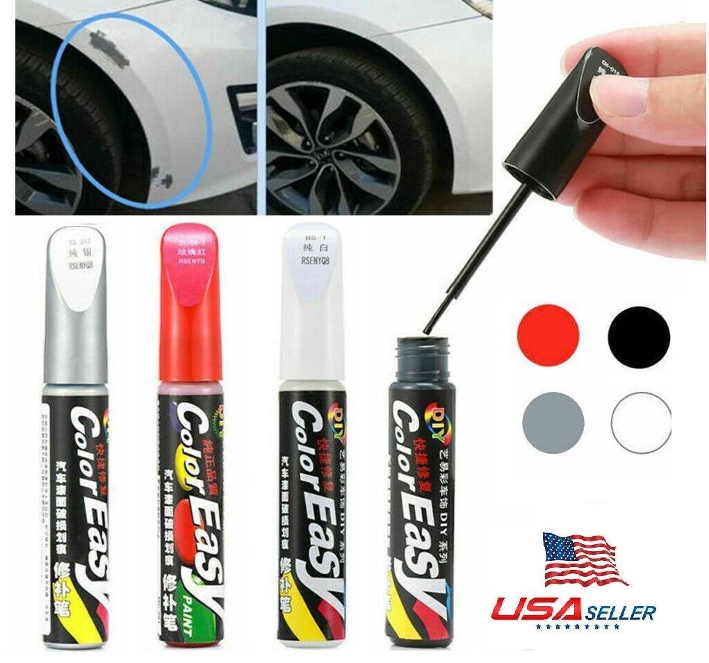 2× DIY Auto Paint Repair Pen Brush Car Clear Scratch Remover Touch Up Pens USA