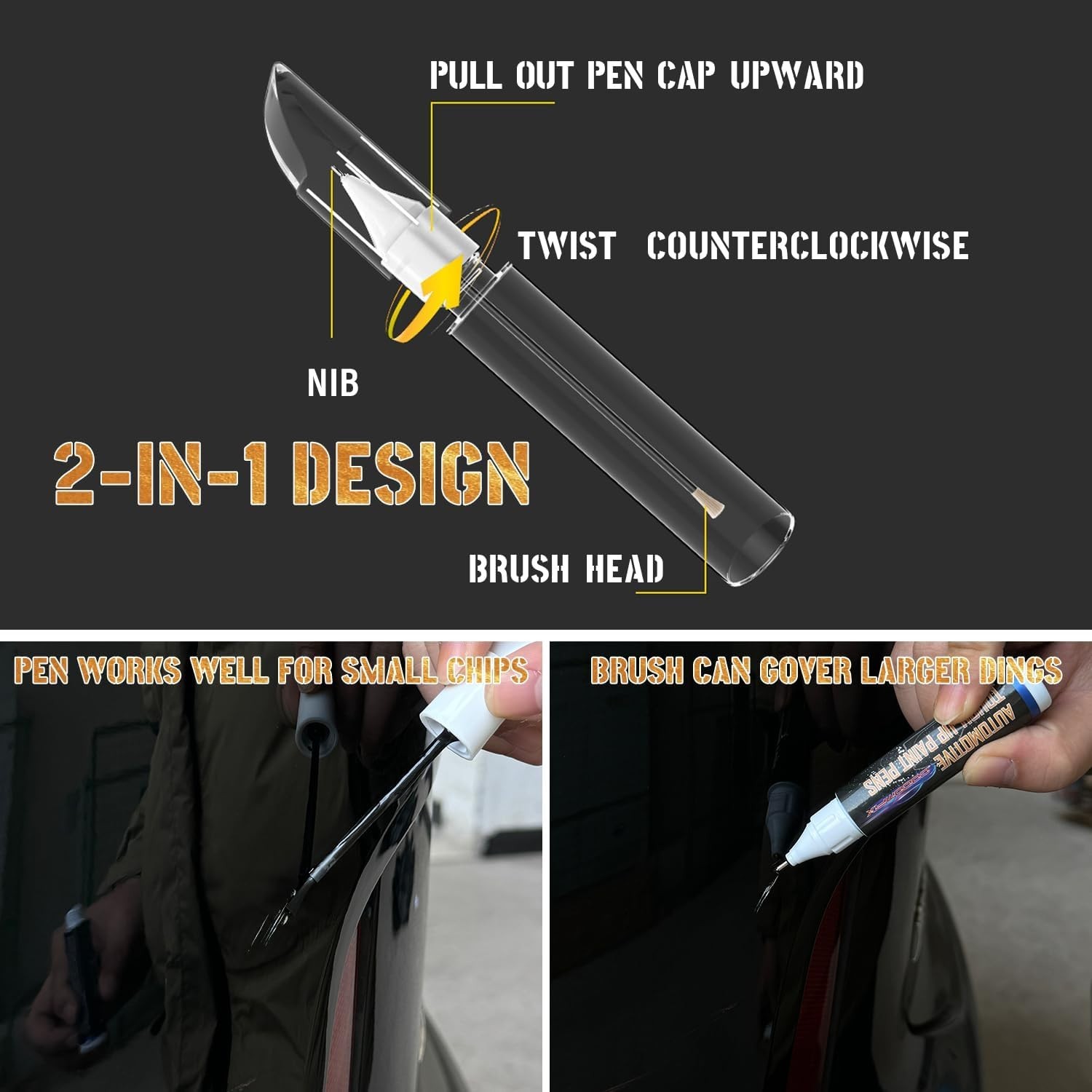 Waterproof Black Vehicle Touch Up Paint – Rust Resistant & Quick Drying