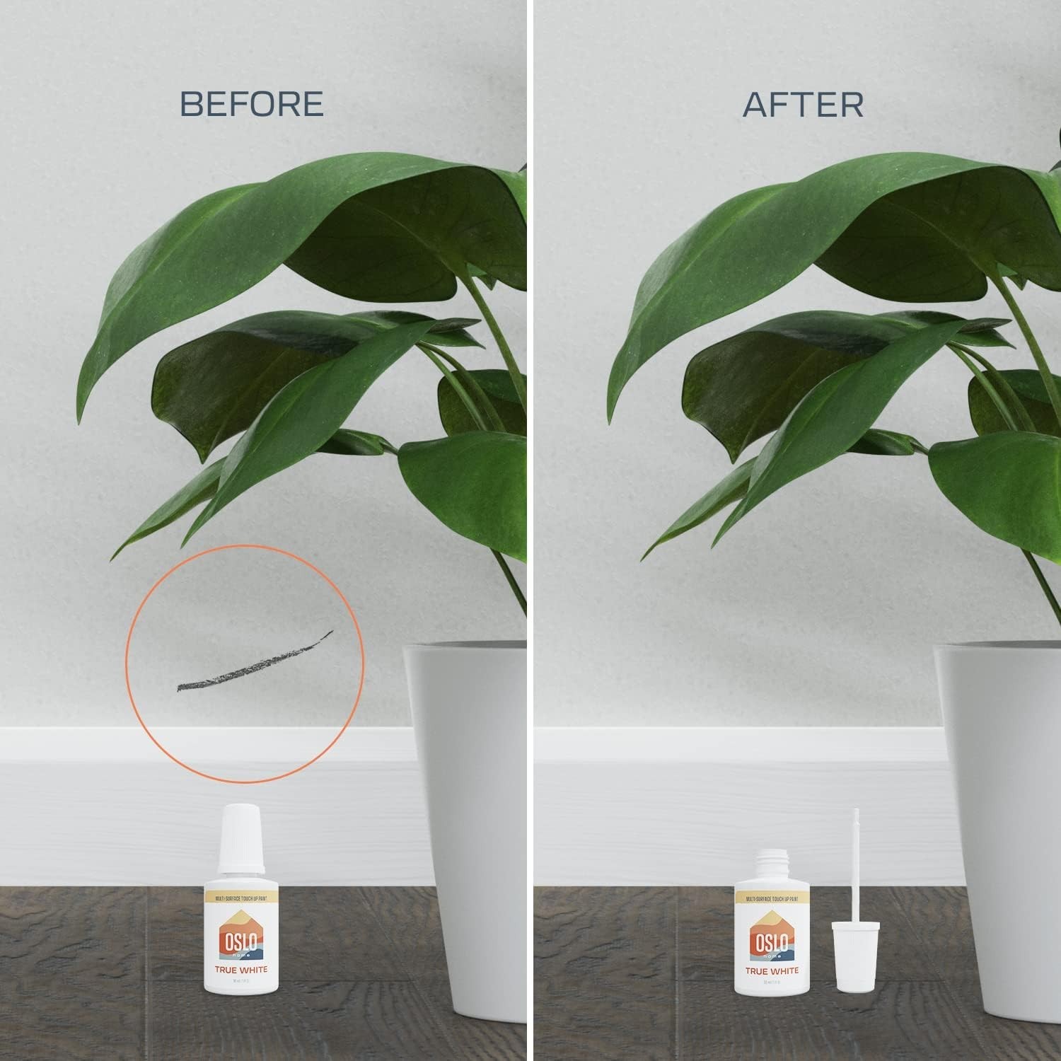 Touch Up Paint in Bright White – 2x1oz Satin Finish for Easy Indoor/Outdoor Use