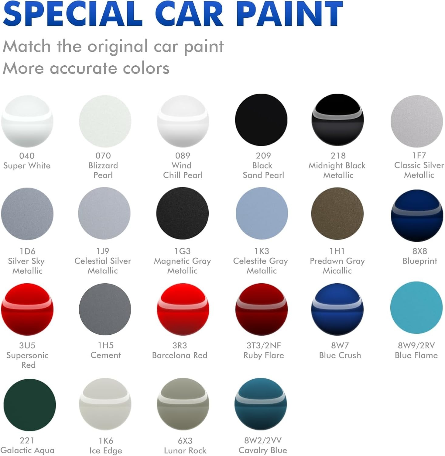 Acrylic Scratch Repair Kit – Waterproof Barcelona Red Paint for Toyota Cars