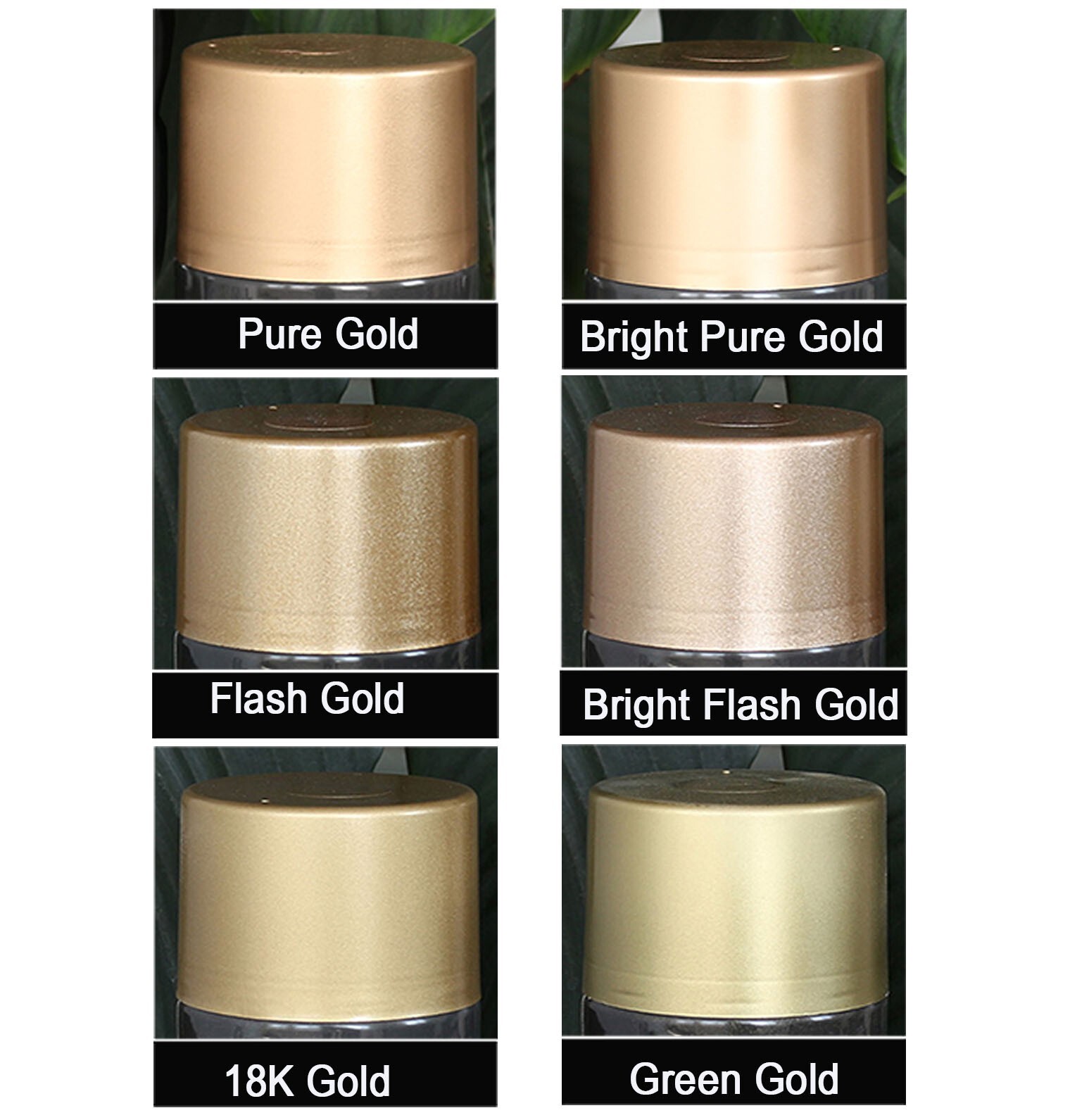 4 Cans Metallic Acrylic Wheel Paint Gold Color- Brilliant Finish High Durability