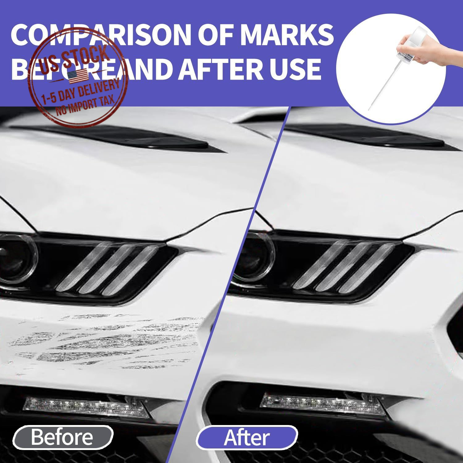 Agate Black Metallic Touch Up Paint for Ford Car Paint Pen Scratch Repair