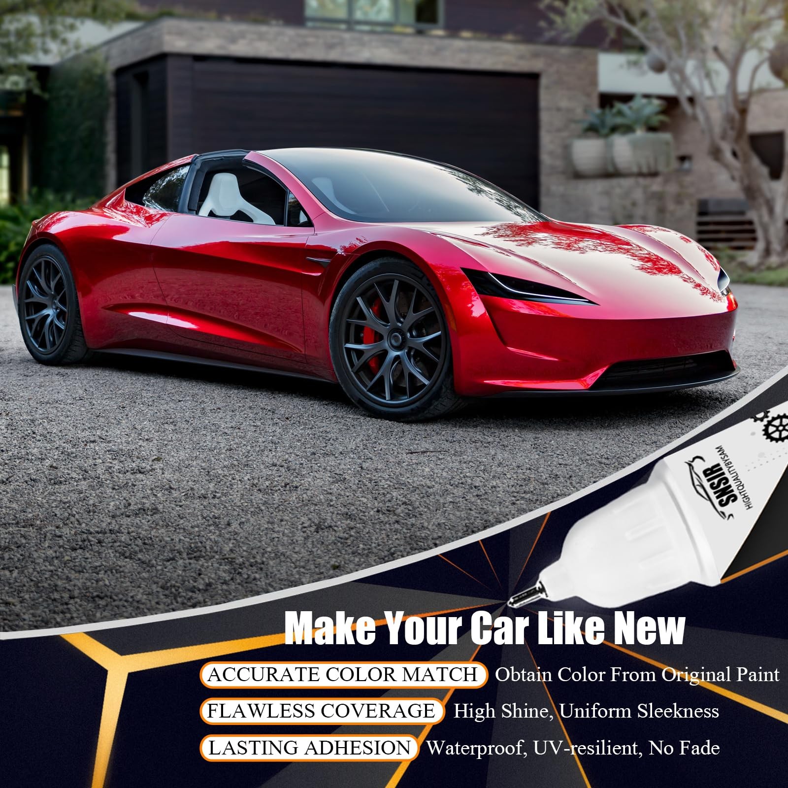 Car Touch up Paint(Ultra Red(PR01)) Compatible with Tesla Model Y/3/X/S, Car Pai