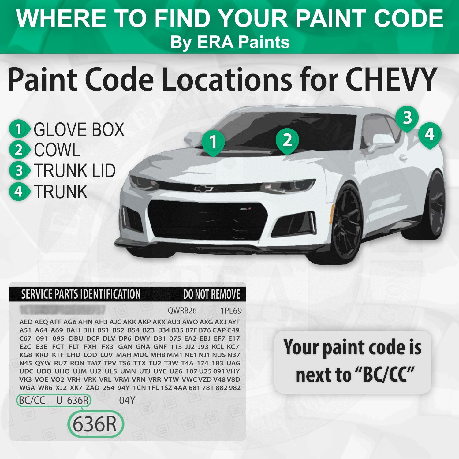 CHEVROLET WA749U/GUF – Mineral Oil Blue Metallic OEM Match Touch Up Paint Kits