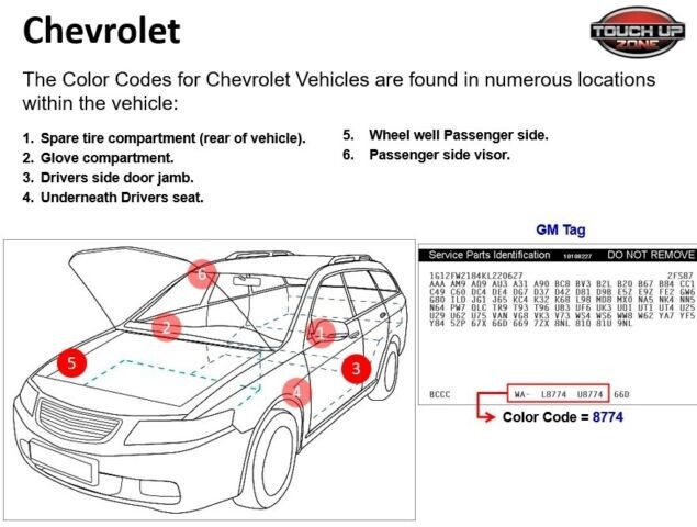 Chevrolet Graphite Metallic color code WA460B (GPA) – Base Color Pint
