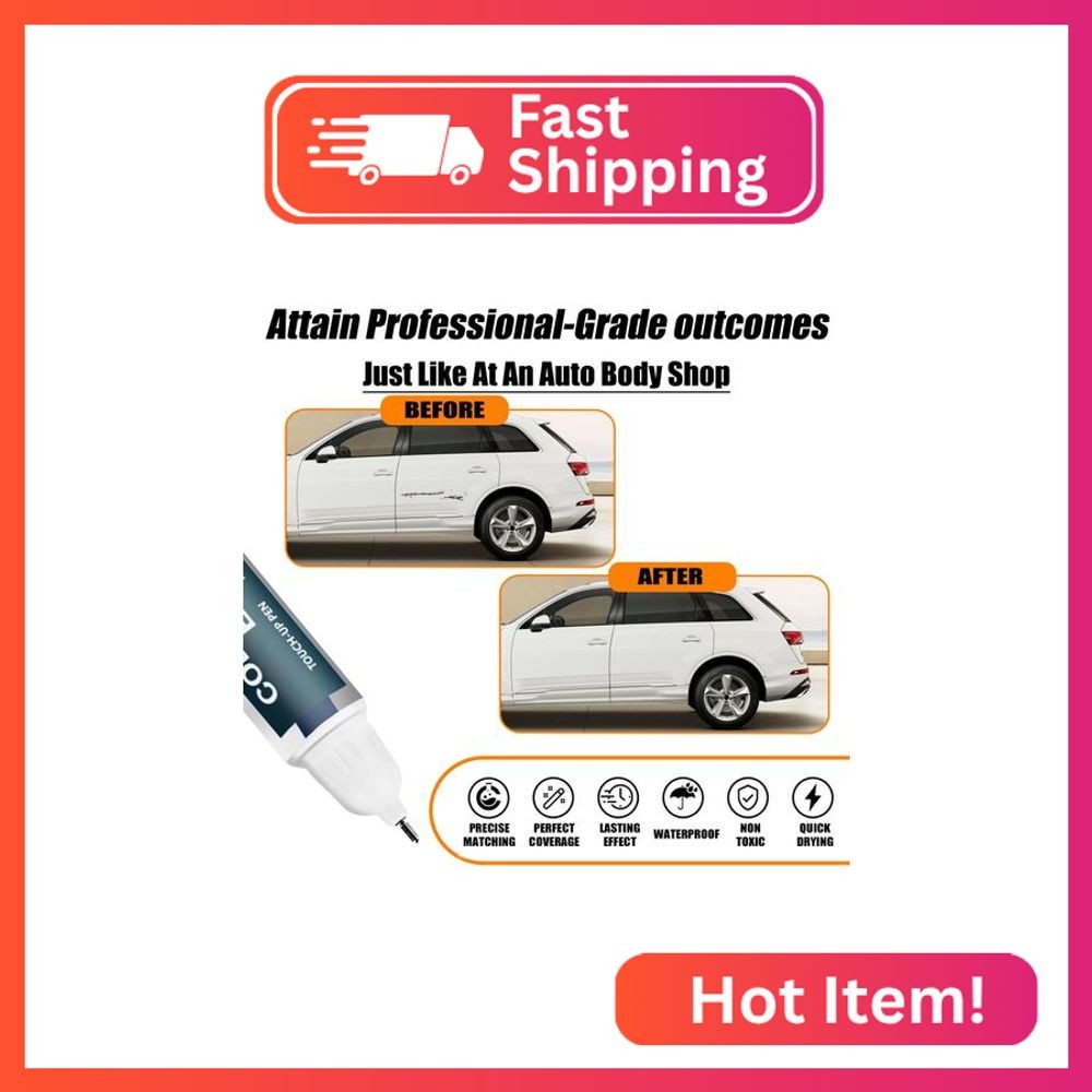 Carrara White(LC9A) Touch Up Paint Compatible with Audi, Car Paint Pen Scratch R