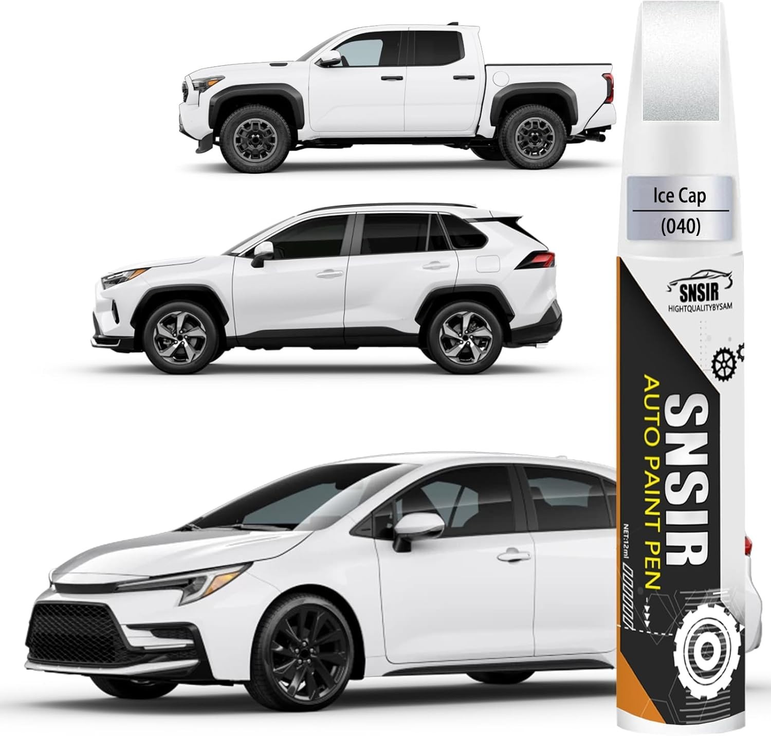 High-Gloss 040 Super White Touch Up Paint for Toyota Vehicles – Easy Application