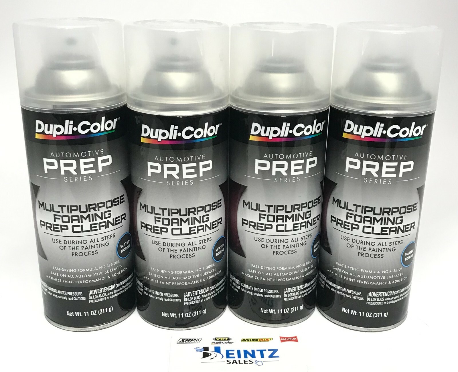 Duplicolor PS200-4 PACK Multi-Purpose Foaming Prep Cleaner – Waterborne Formula
