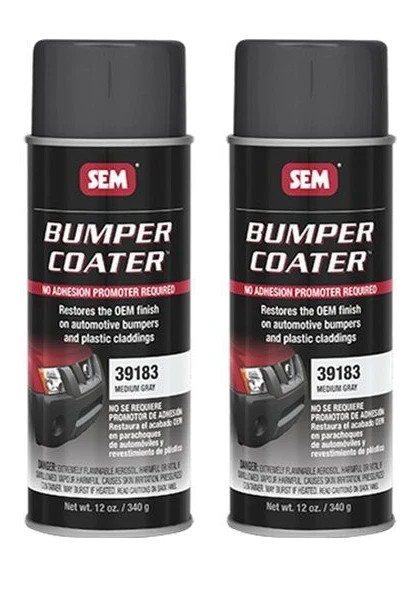 SEM 39183 Bumper Coater Medium Gray Aerosol 16 oz. (2 Pack)