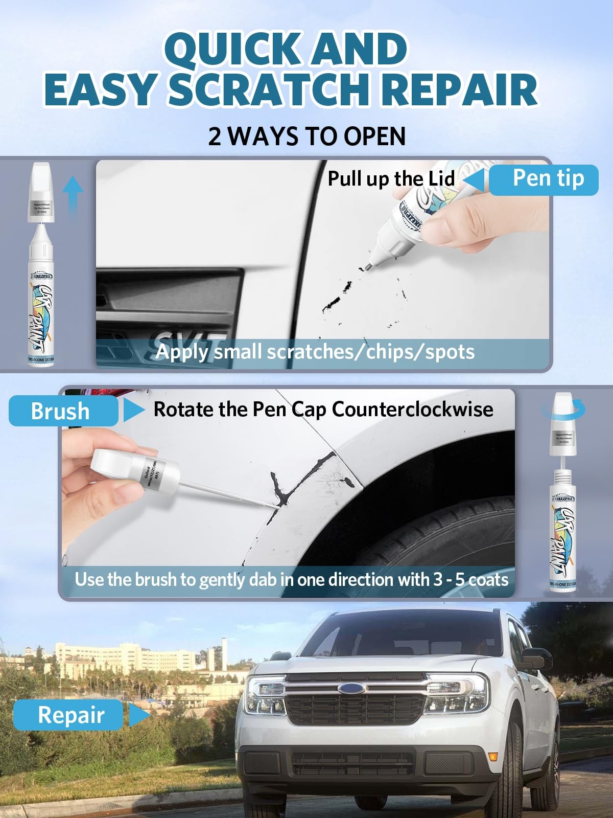 Touch Up Paint Kit For Mercedes 775 9775 Iridium Silver Metallic OEM Match