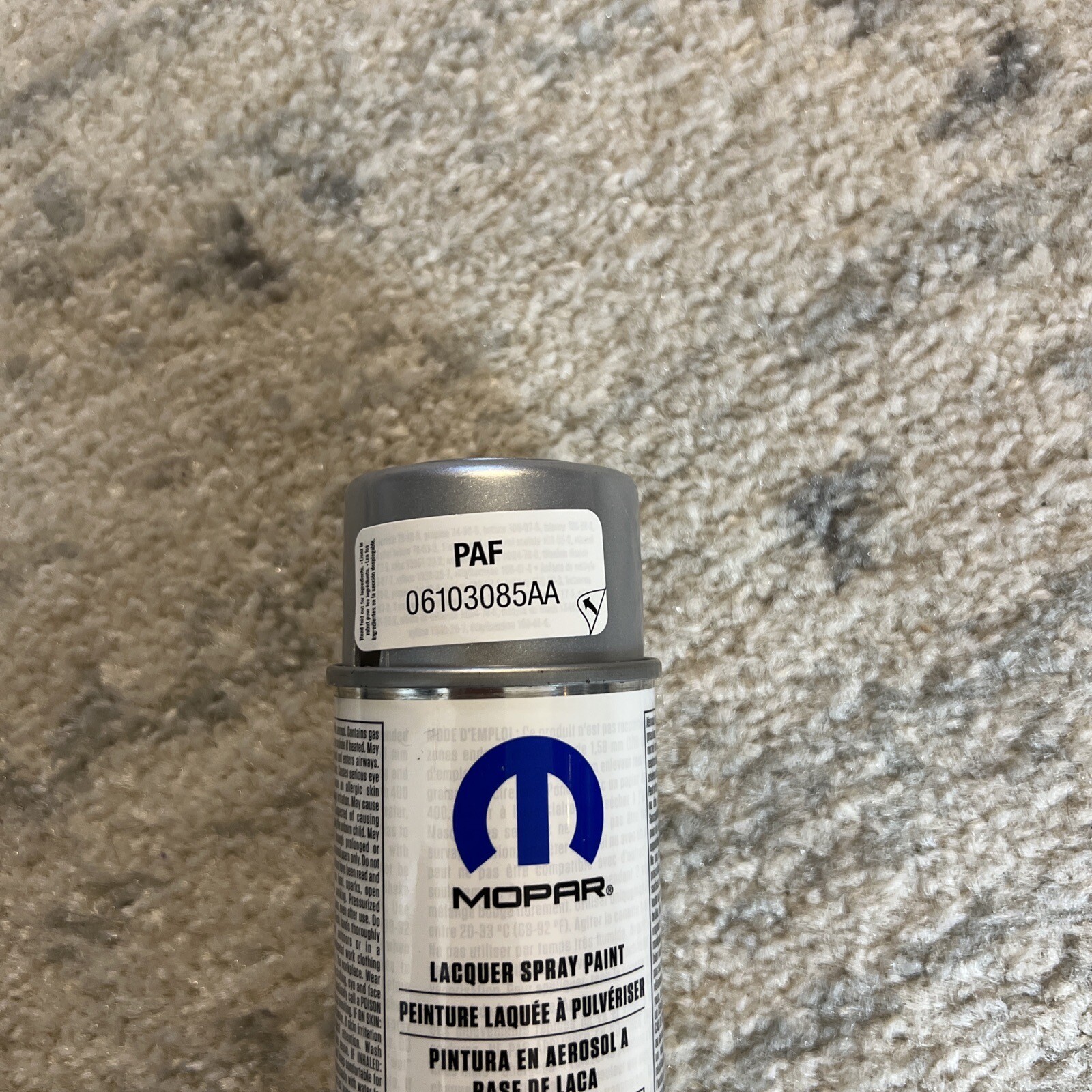 Chrysler Jeep Dodge Ram Mopar GRAPHITE GRAY Lacquer Spray Paint PAF 06103085AA
