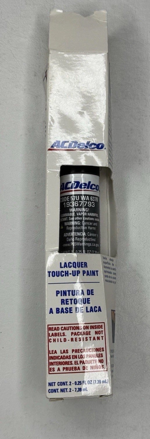 Touch Up Paint Cyber Gray Metallic 57U WA637R & Clear Coat GM ACDelco