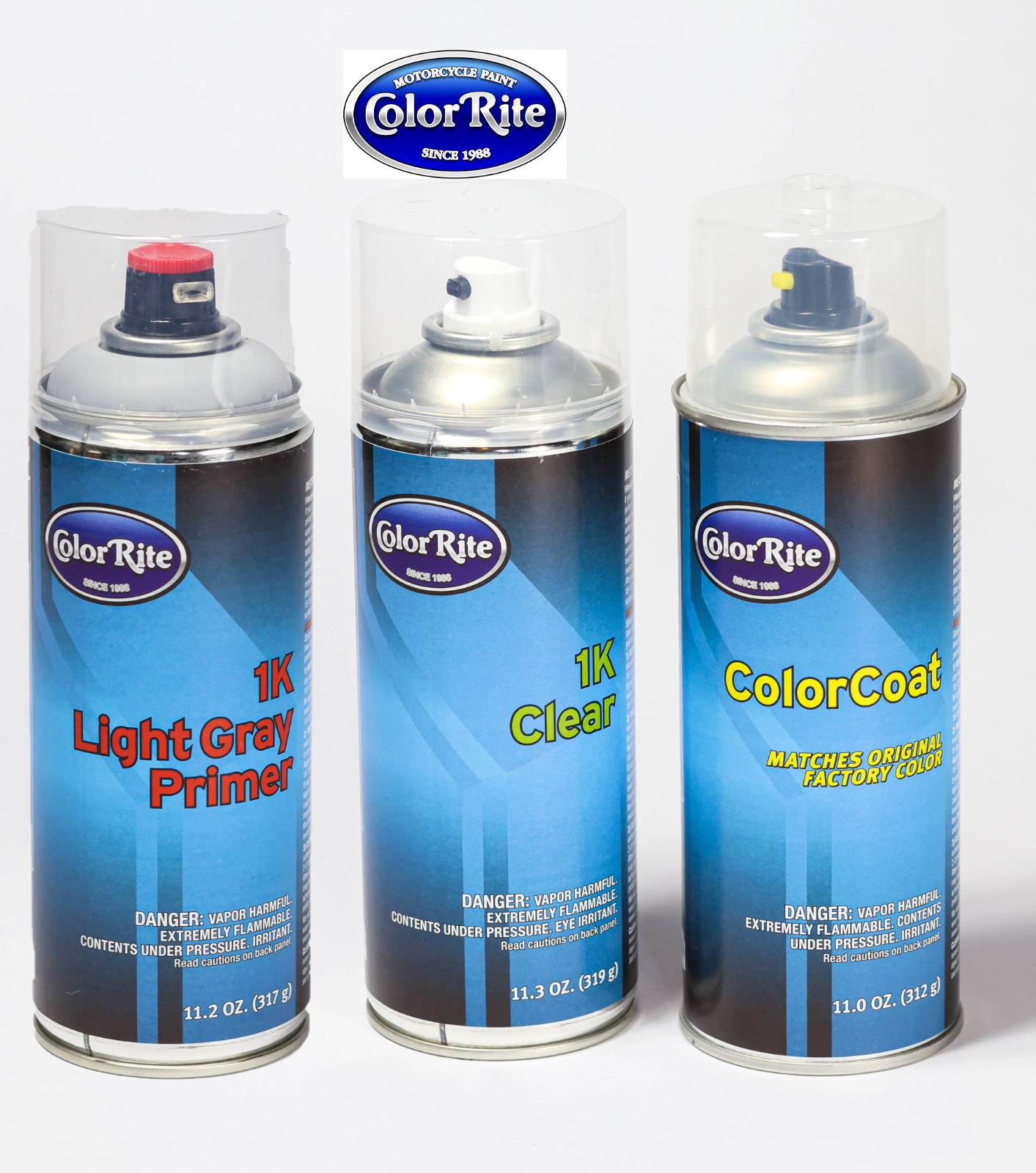 Suzuki QTN Super Cool White #4649 AEROSOL 3 CAN KIT Color-Primer-Clear
