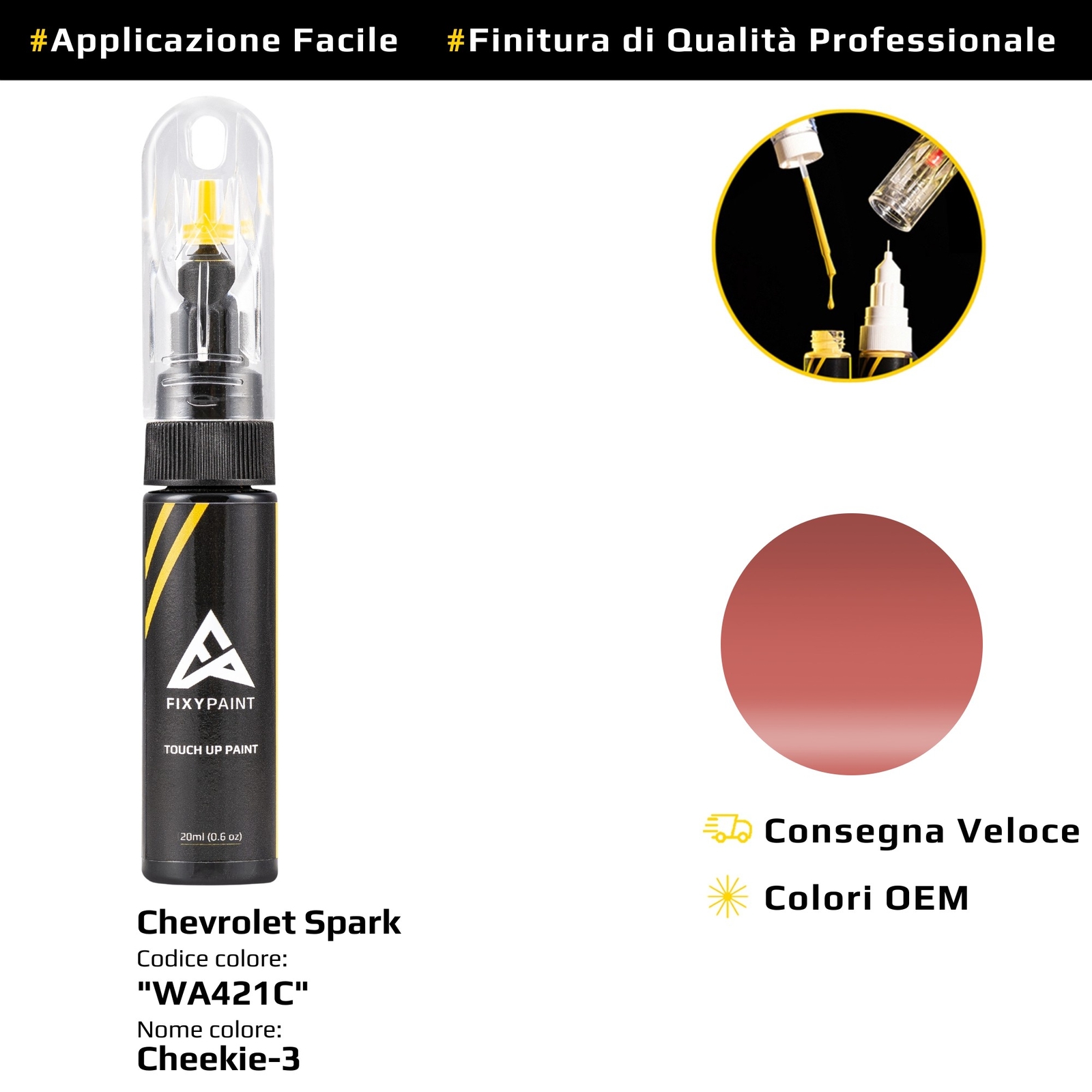 Touch Up Paint for Chevrolet Spark Cod: WA421C Cheekie-3