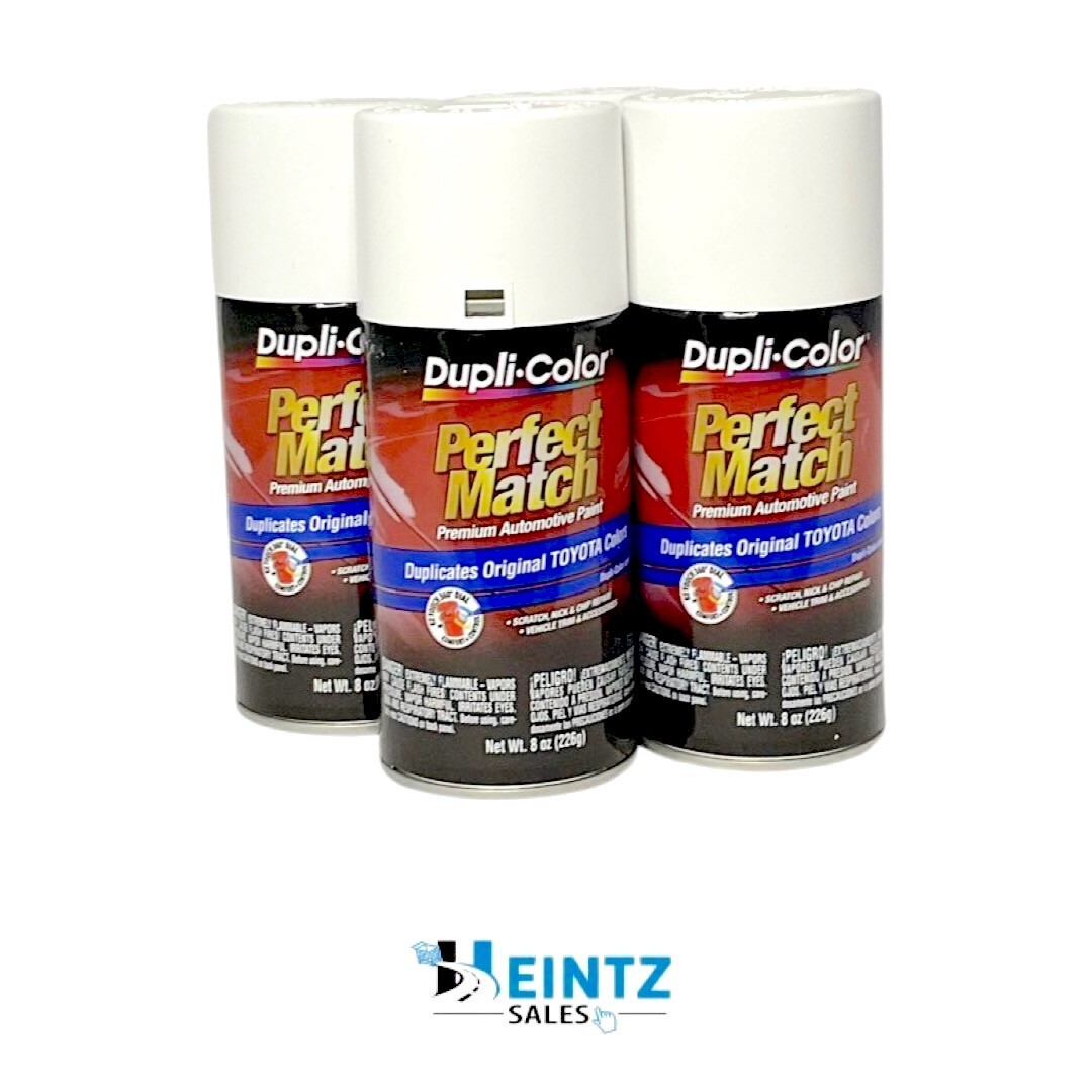 Duplicolor BTY1556 Perfect Match Toyota Super White II 8oz Can – 4 PACK 040