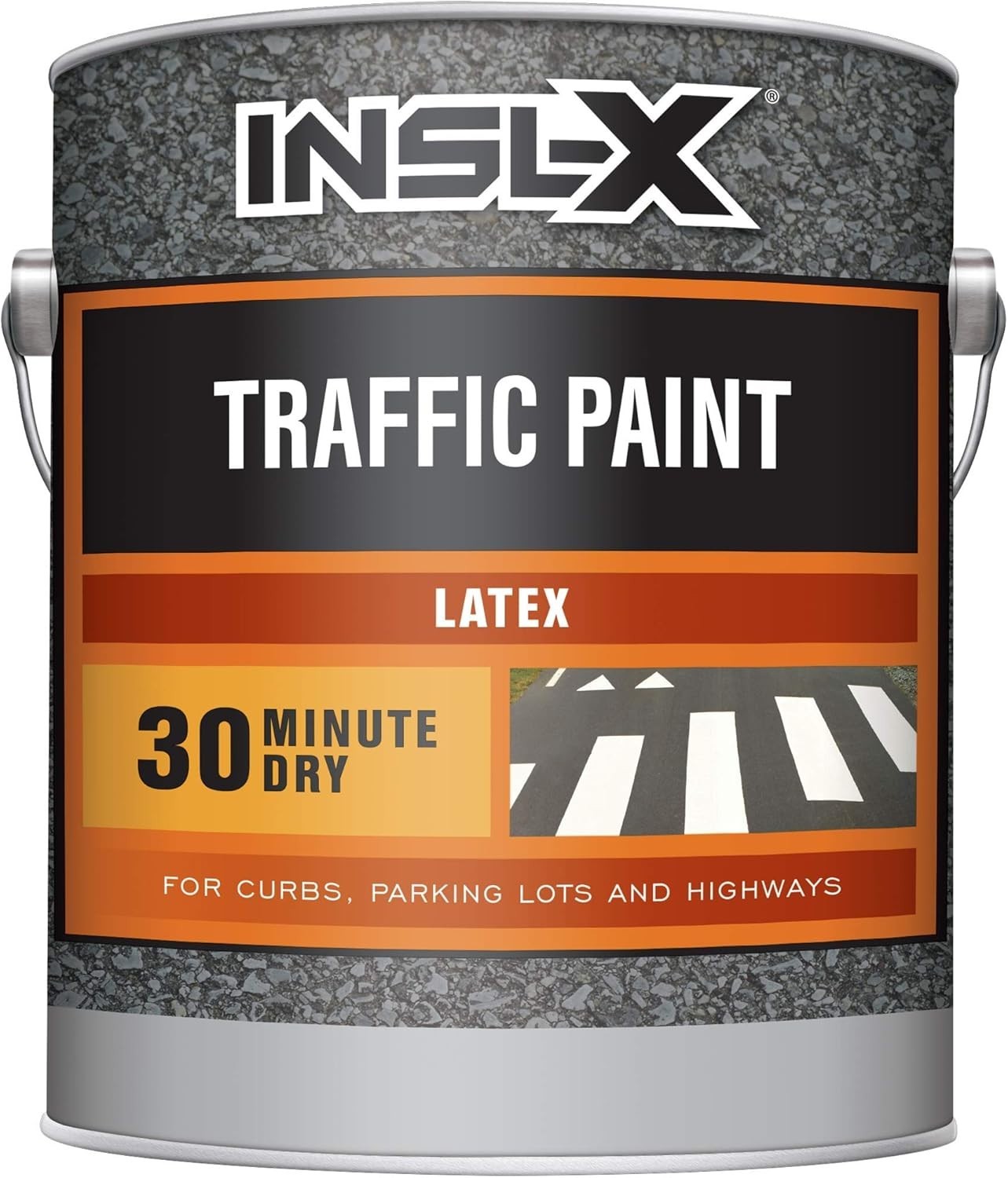 Fast-Drying 1 Gallon White Acrylic Traffic Paint – Reflective and Durable