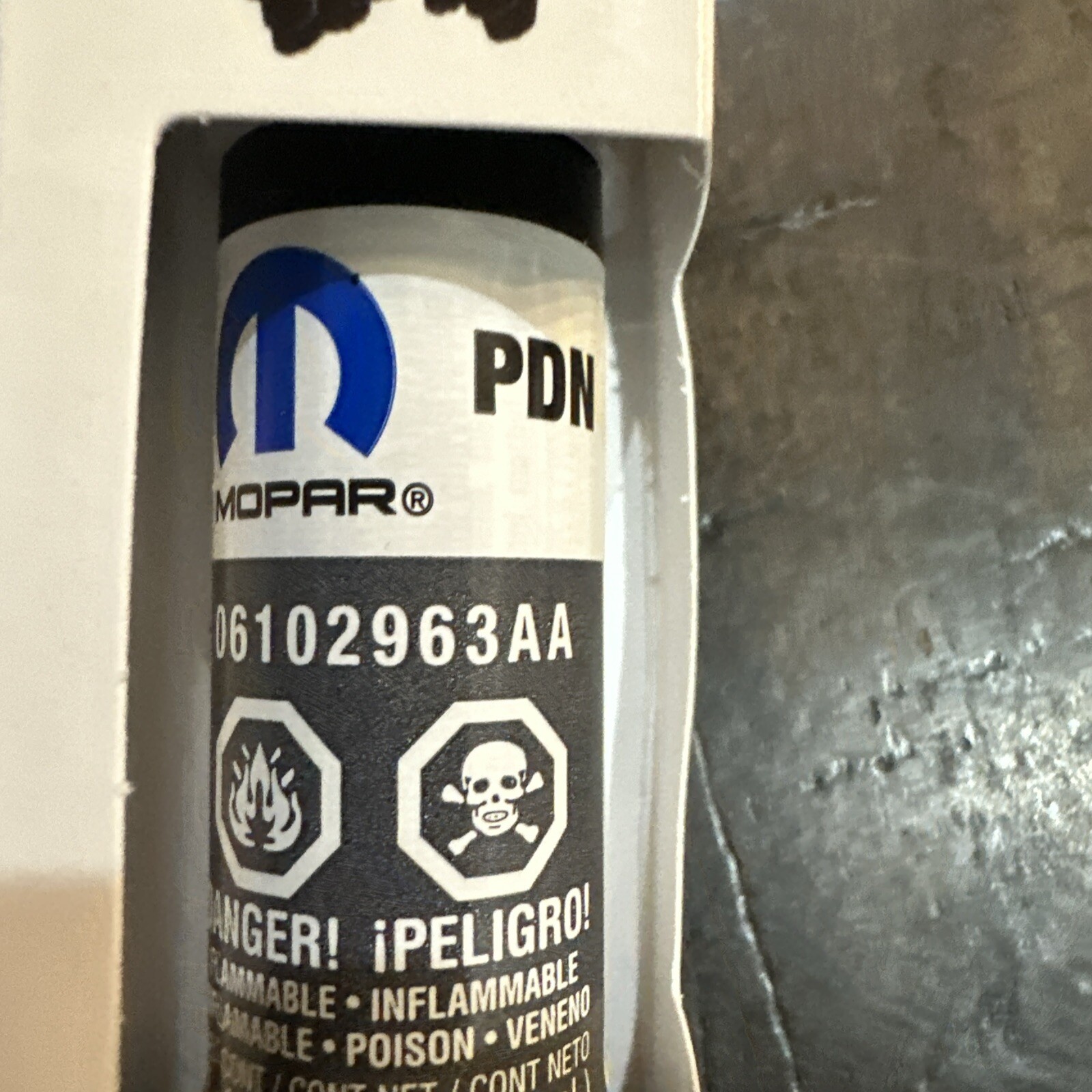 Genuine MOPAR PDN Ceramic Grey Touch Up Paint Brush 6102963AA