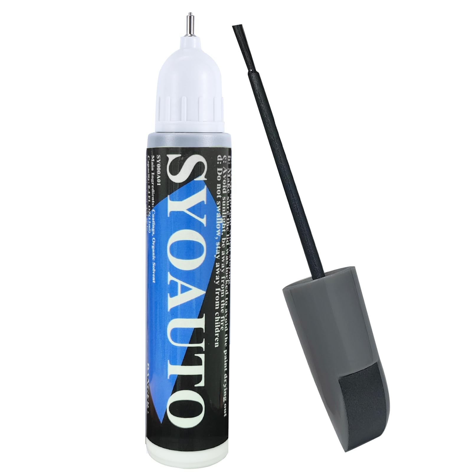 SYOAUTO Gray Car Touch Up Paint Auto 0.4 oz Oz,