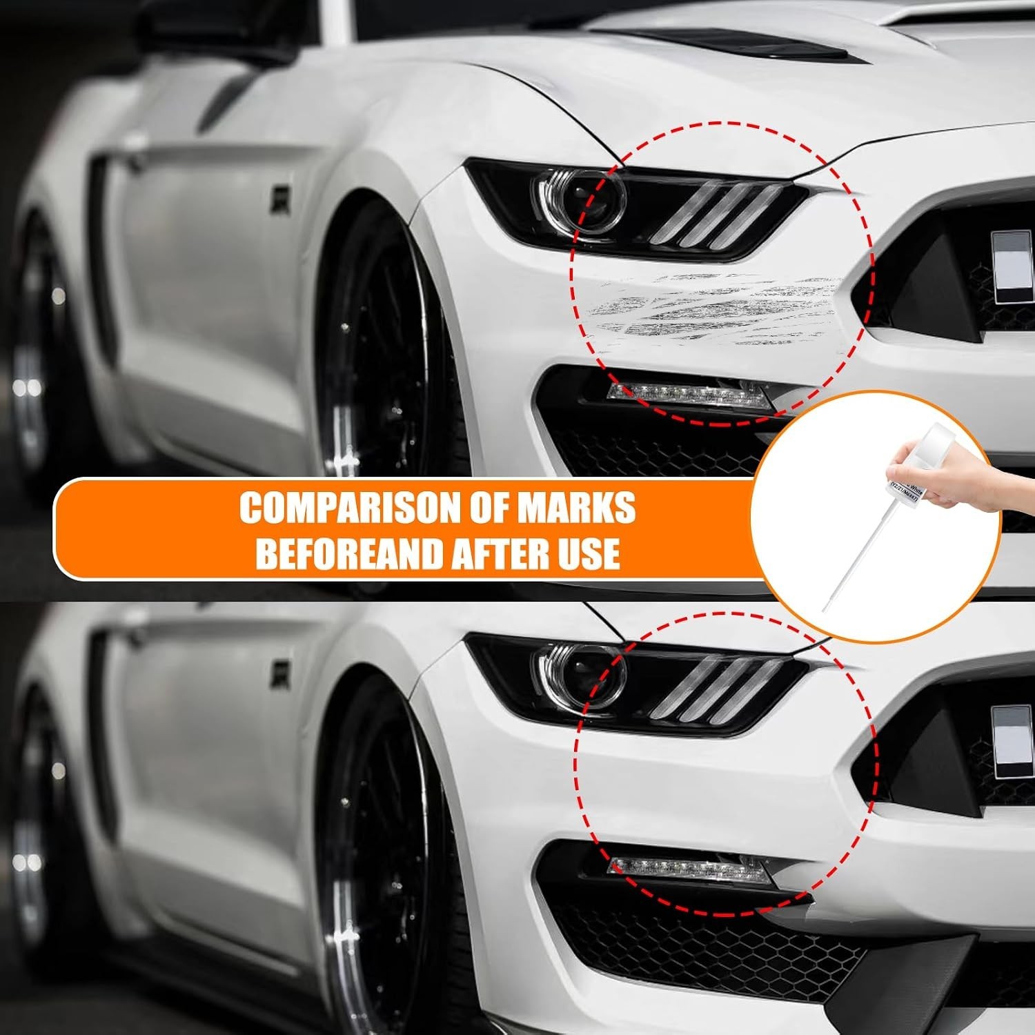 UJ Sterling Gray Metallic Touch Up Paint for Ford – Two-in-One Scratch Repair