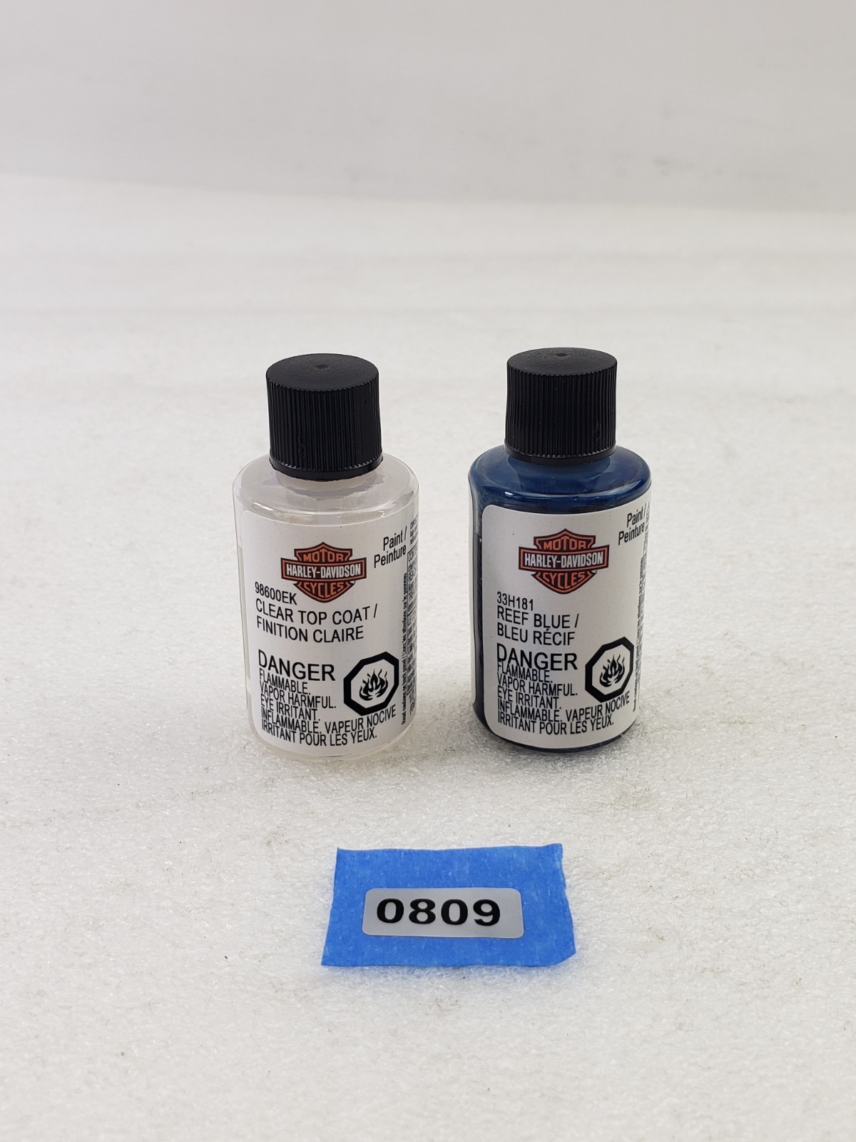 Harley-Davidson 98601EVA Clear Top Coat Touch-Up Paint Kit Reef Blue 14ml