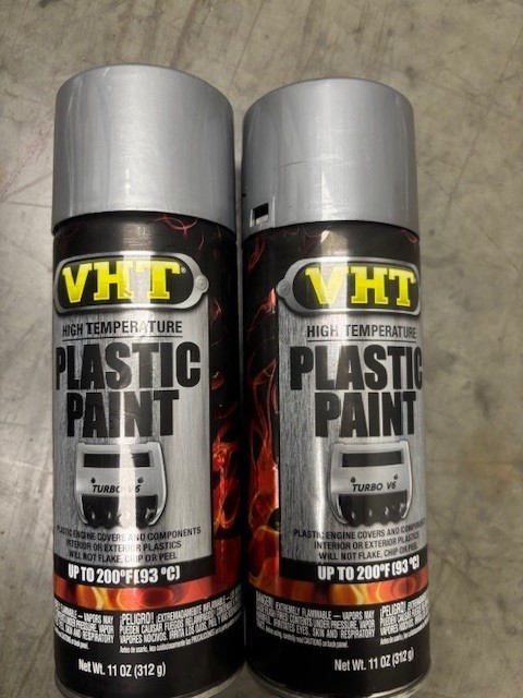 VHT SP824 Aluminum High Temperature Plastic Paint, 11oz EA. SPRAY CAN (2 CANS)