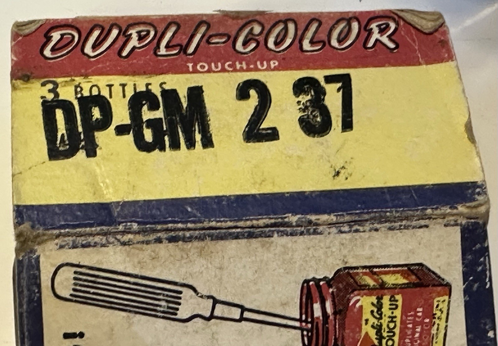 Vintage DUPLI-COLOR DP-GM 2 37 Box with 3 Glass Bottles For Display 1975 GM Old