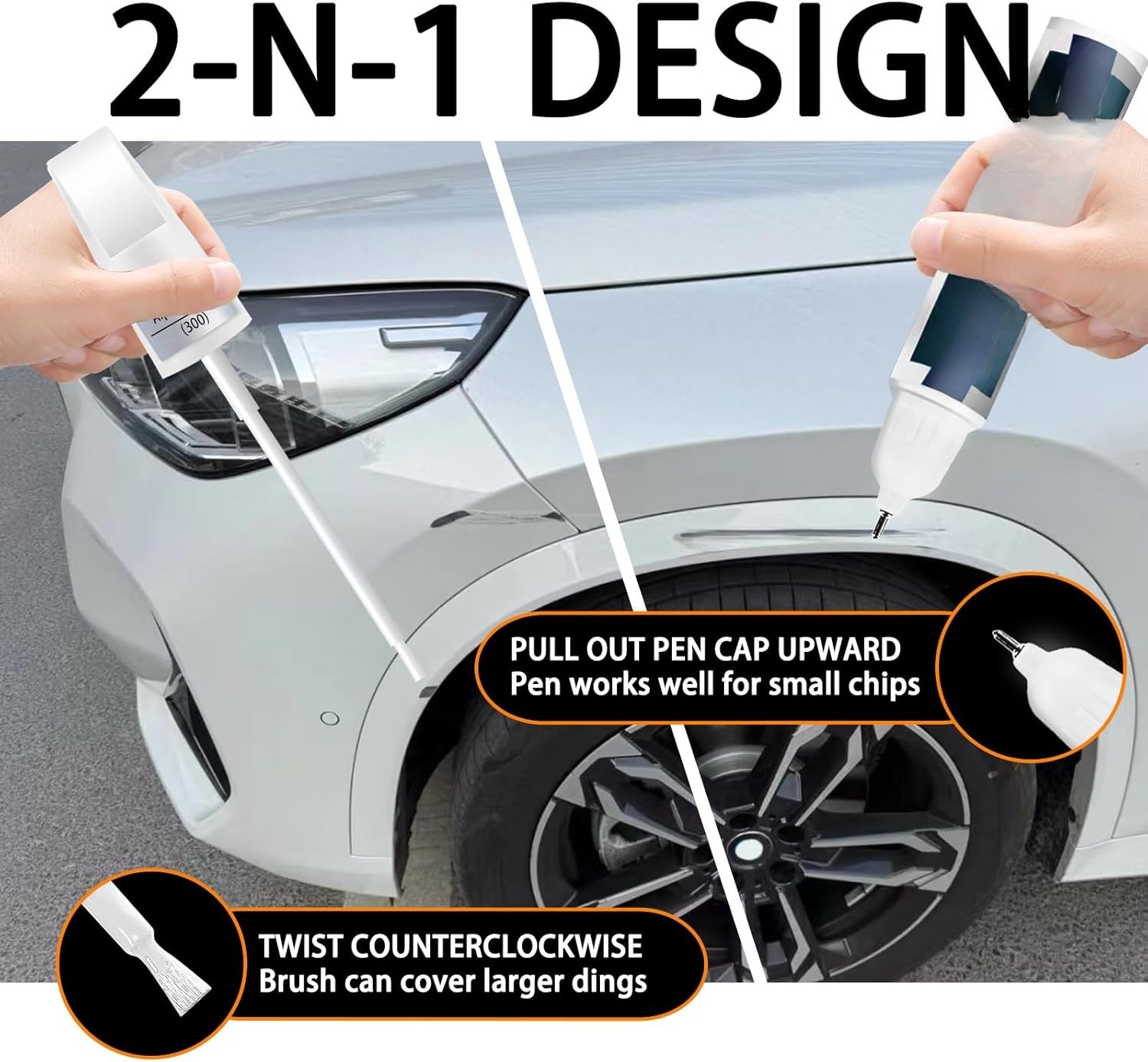 Car Paint Pen Scratch Repair TwoInOne Touch Up Paint,Premium Car Scratch Remover