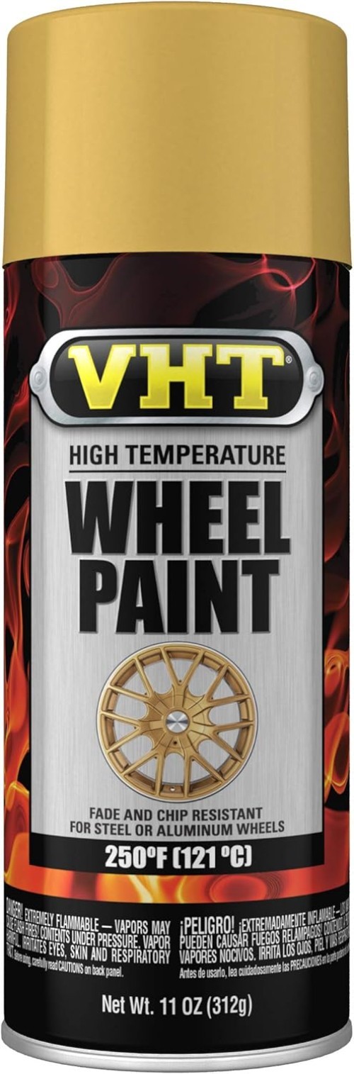 11 oz Vht High Temp Gold Flake Wheel Paint – Durable Matte Protection for Wheels