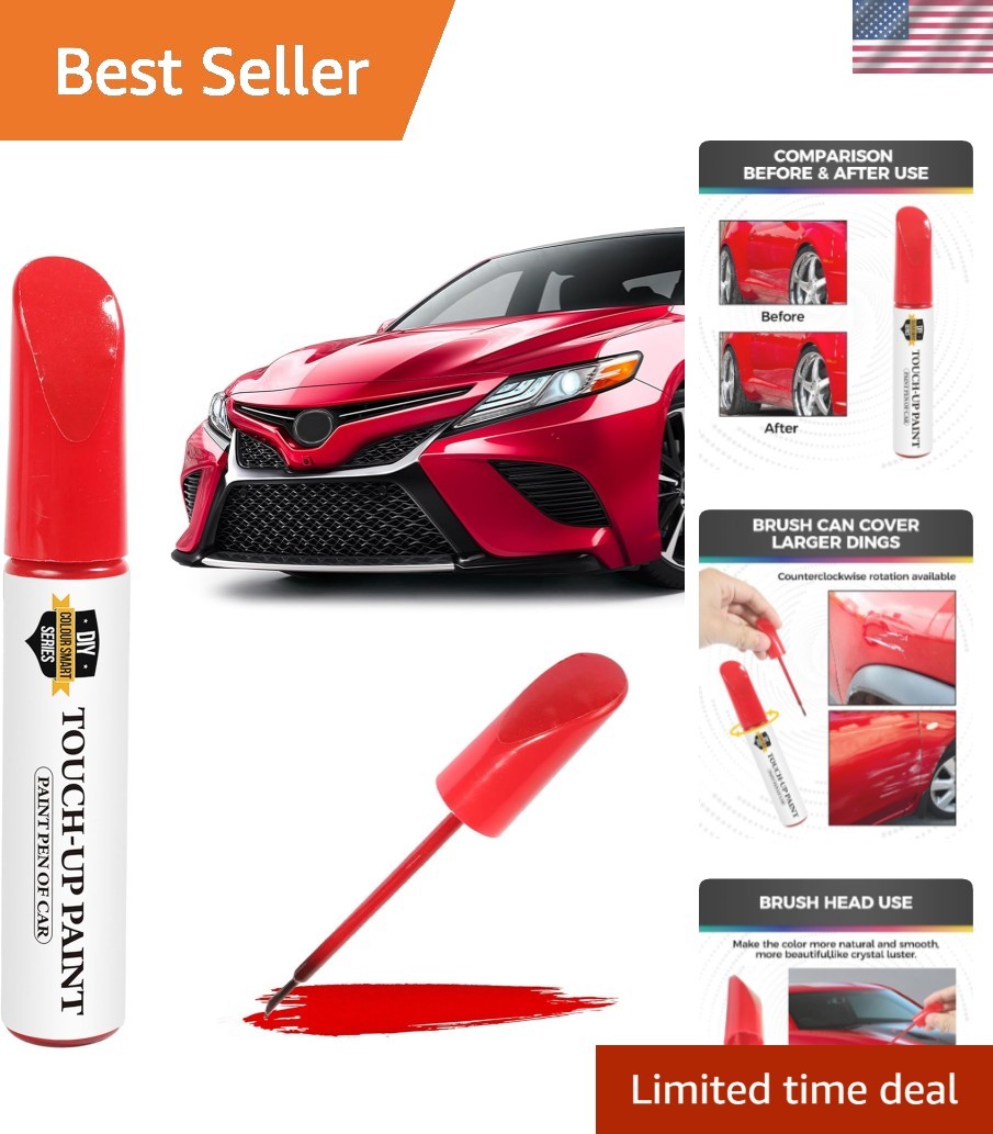 Red Touch Up Paint Pen – Waterproof & Rust Resistant Car Scratch Repair