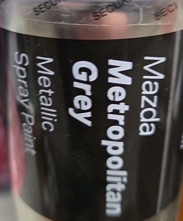 MAZDA METROPOLITIAN GREY METALLIC SPRAY PAINT 300ML HALFORDS X2