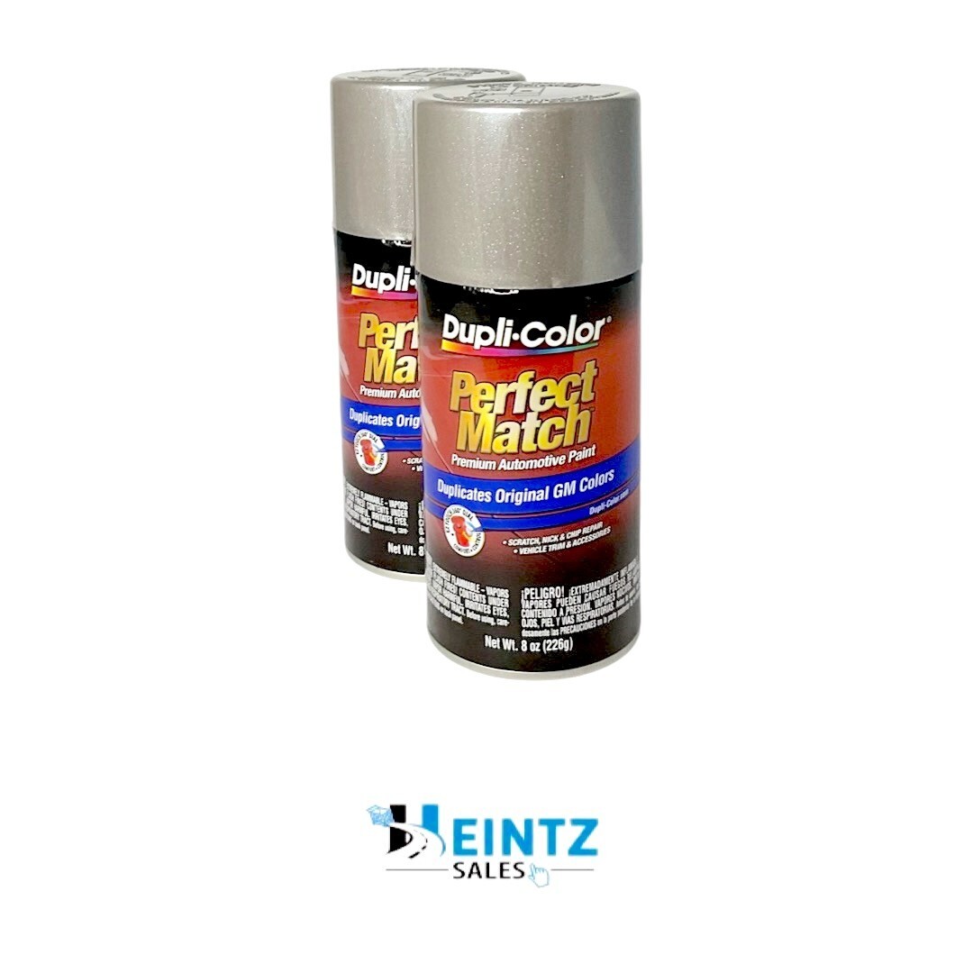 Duplicolor BGM0490 Perfect Match GM Pewter Metallic 8 oz Aerosol WA382E – 2 PACK