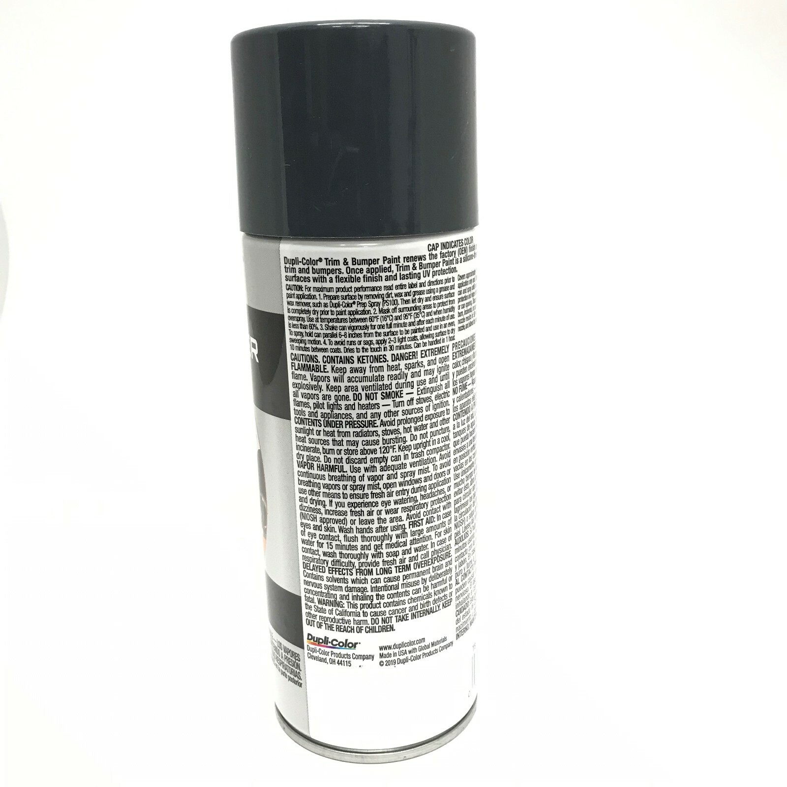 Duplicolor TB102-6 PACK DARK CHARCOAL Trim & Bumper Paint – 11 oz Aerosol