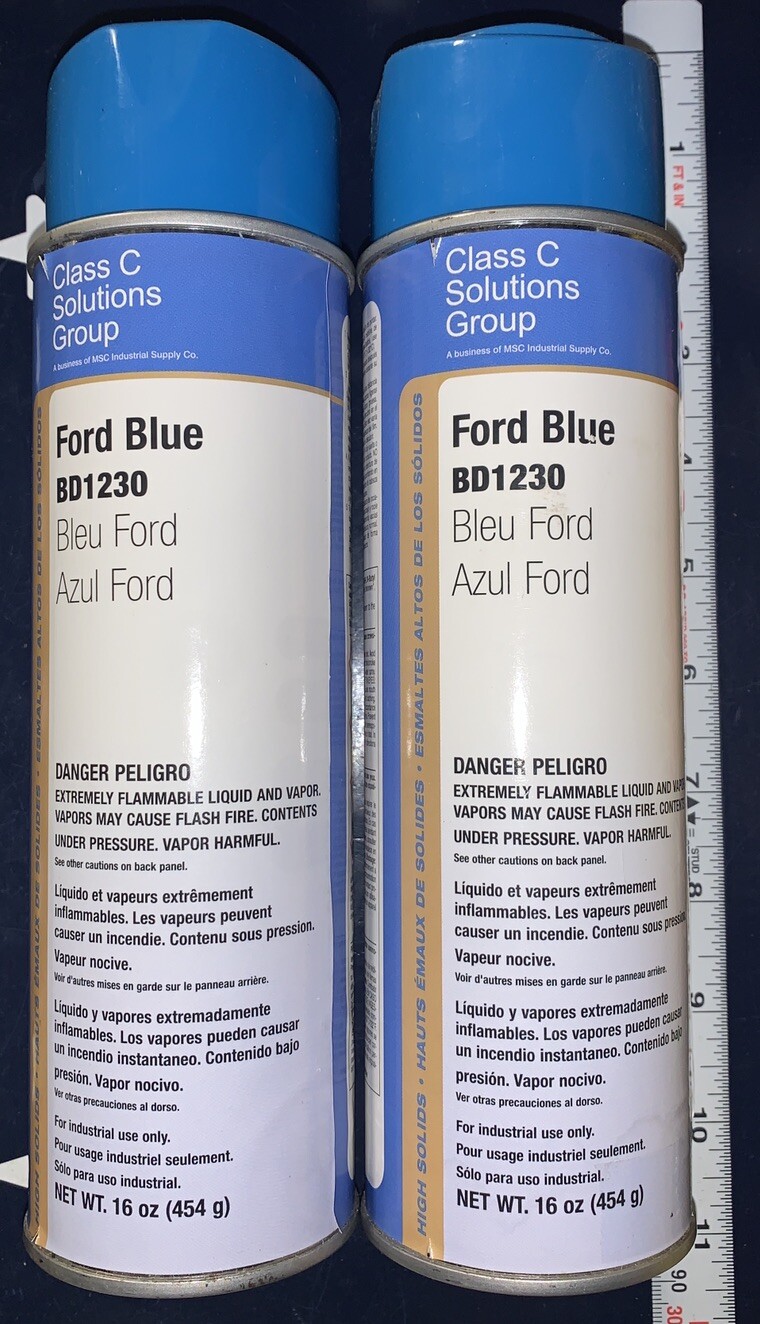 2 Cans X Class C Solutions Group FORD BLUE Spray Paint BD1230 16oz X 2