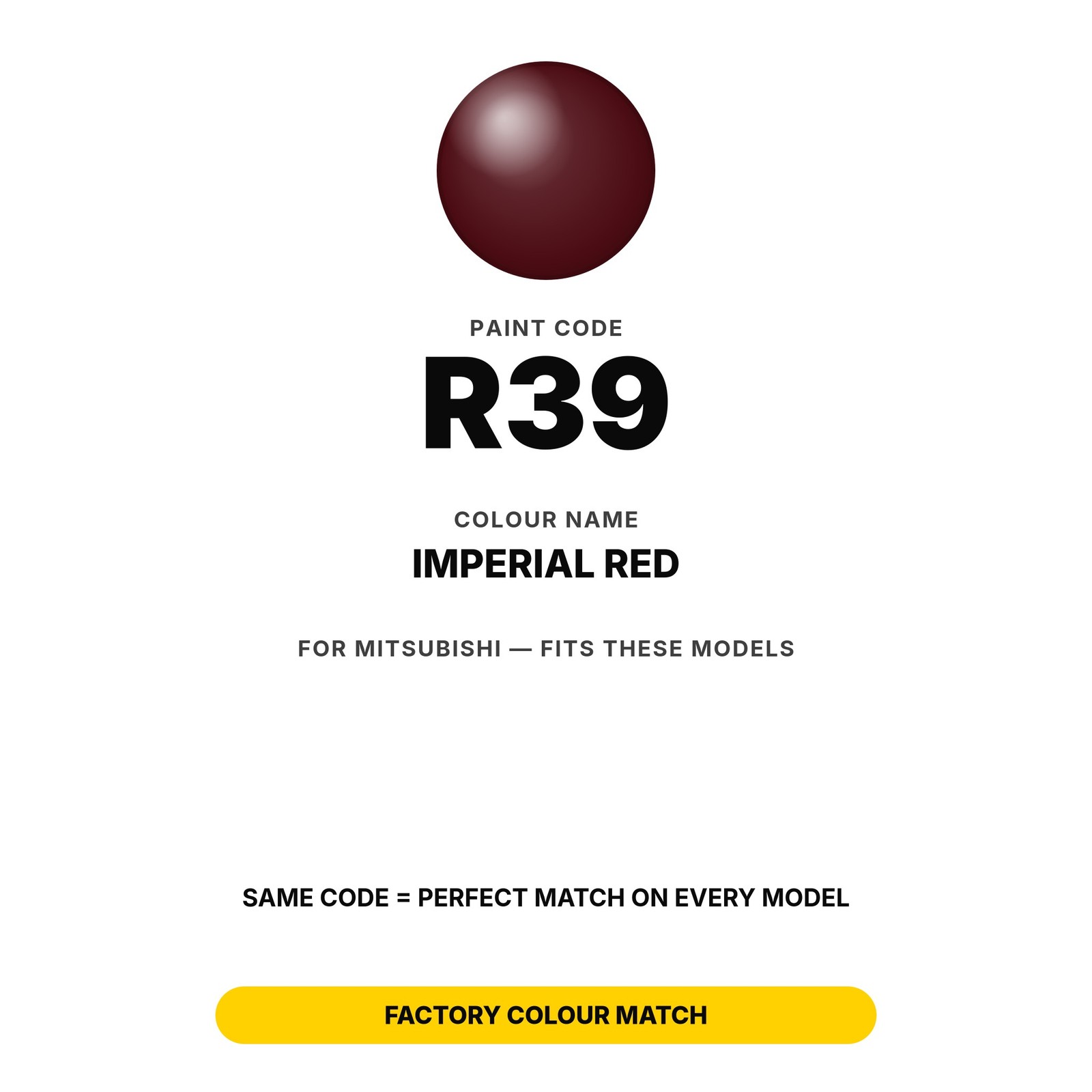 Touch Up Paint For Mitsubishi R39 Imperial Red Full Kit Ute Body Touch Up Paint