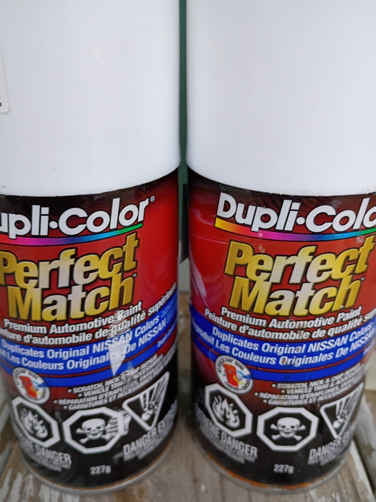 Dupli-ColorPerfectMatch8ozSuperWhiteProfesionalAutomotiveSprayPaintSet Lot2