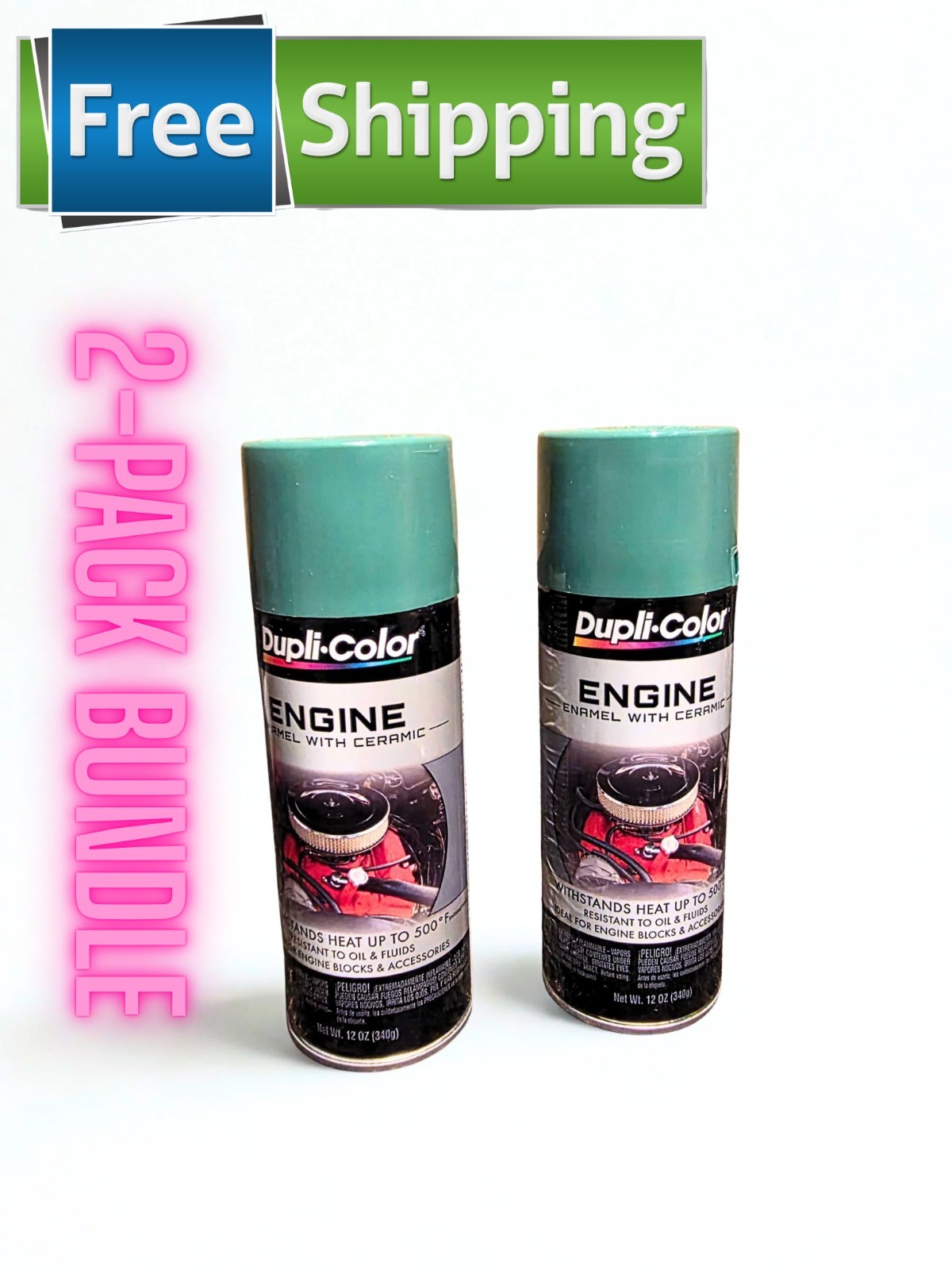 Dupli-Color Engine Enamel Spray Paint Ceramic 12 oz High Heat 500°F