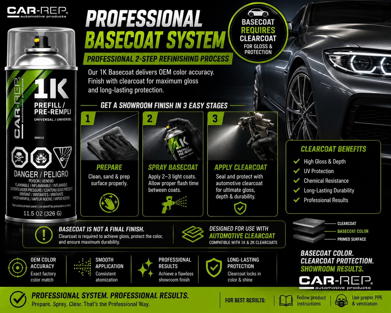 CAR-REP Basecoat Aerosol for 2012 Volvo Black Stone 019