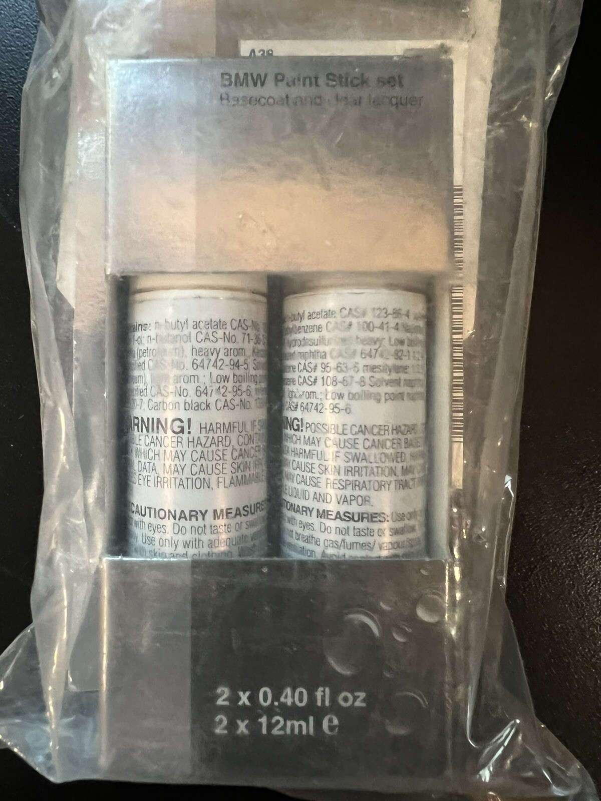 BMW Michigan Blue Metallic Paint Touch Up Pencil Stick 354 Set 2x12ml 0.40oz OEM
