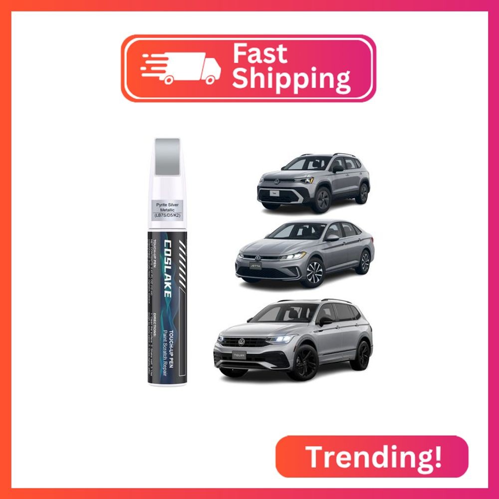 COSLAKE Car Touch Up Paint(Pyrite Silver Metallic(LB7S/D5/K2)) for Volkswagen, C