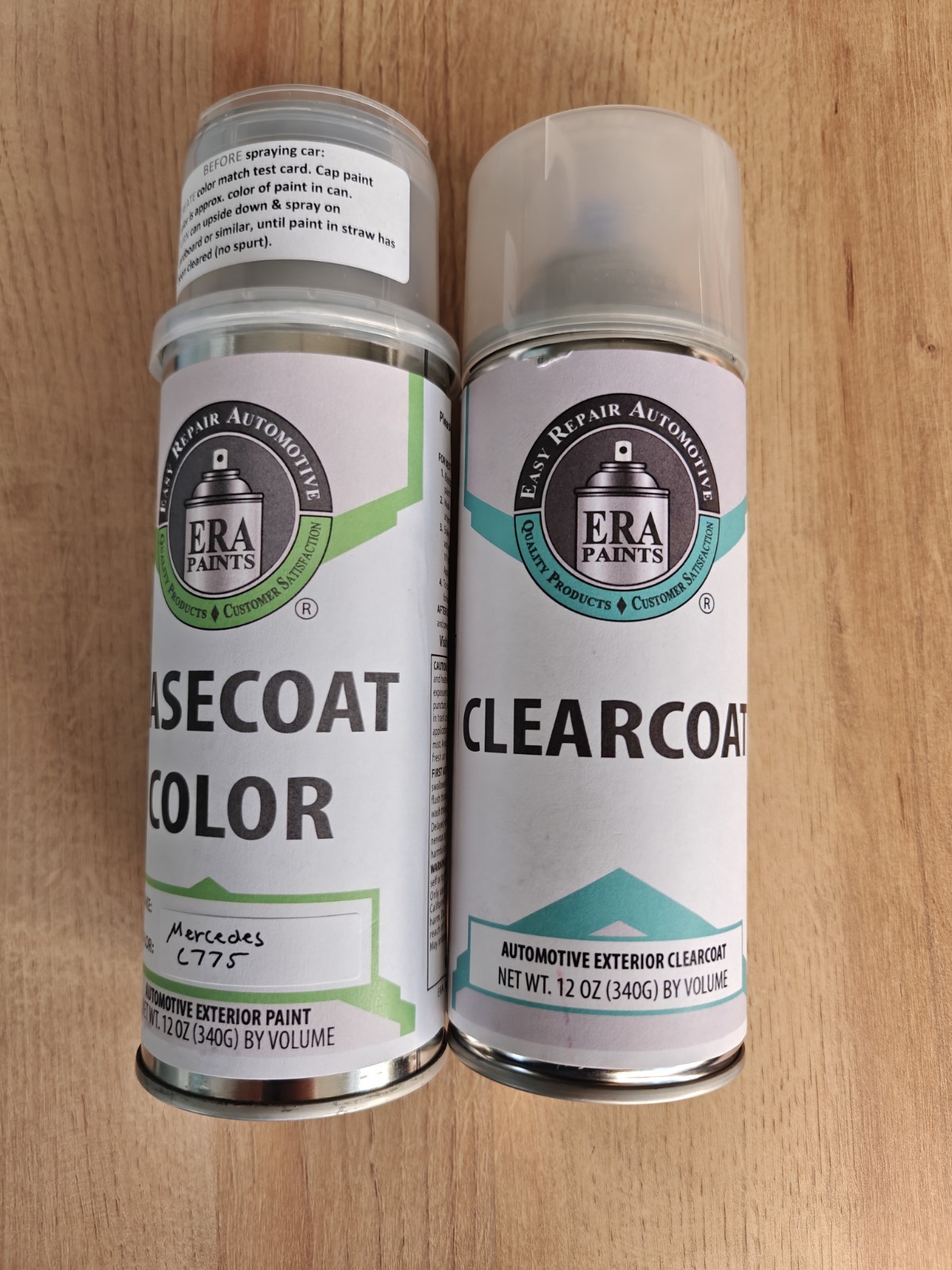 Custom Mixed Paint Kit For Mercedes Benz C775 Alloy Silver Metallic And Clear