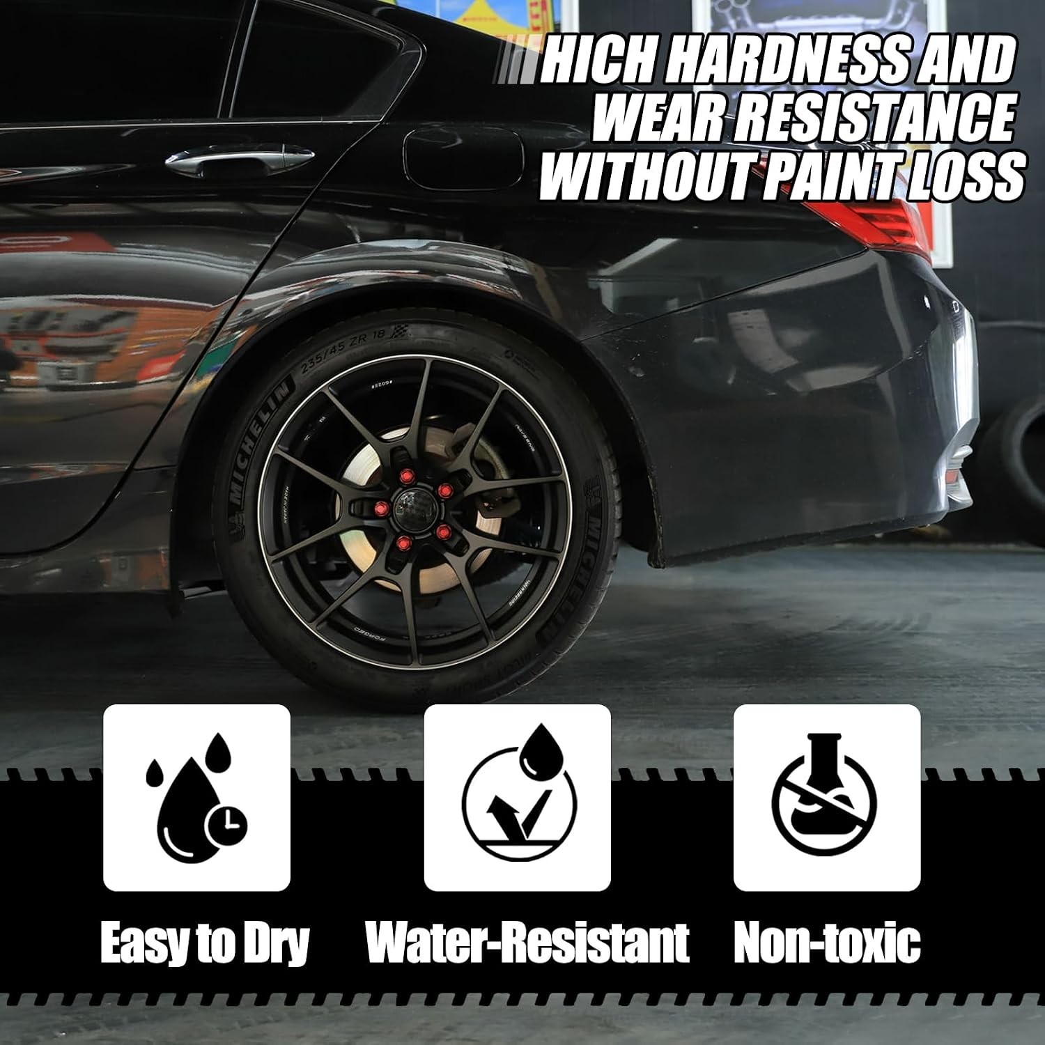 Professional Finish Matte Black Rim Touch Up Kit – Fast and Easy Scratch Repair